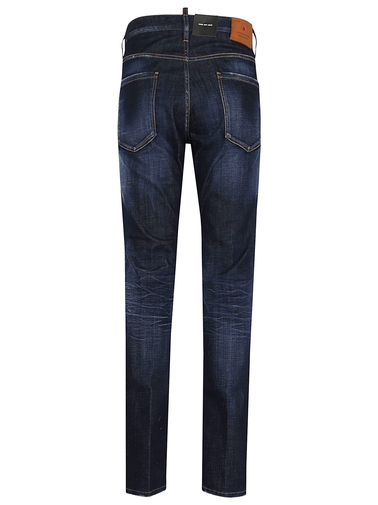 Shop Dsquared2 Cool Guy Jean In Navy Blue