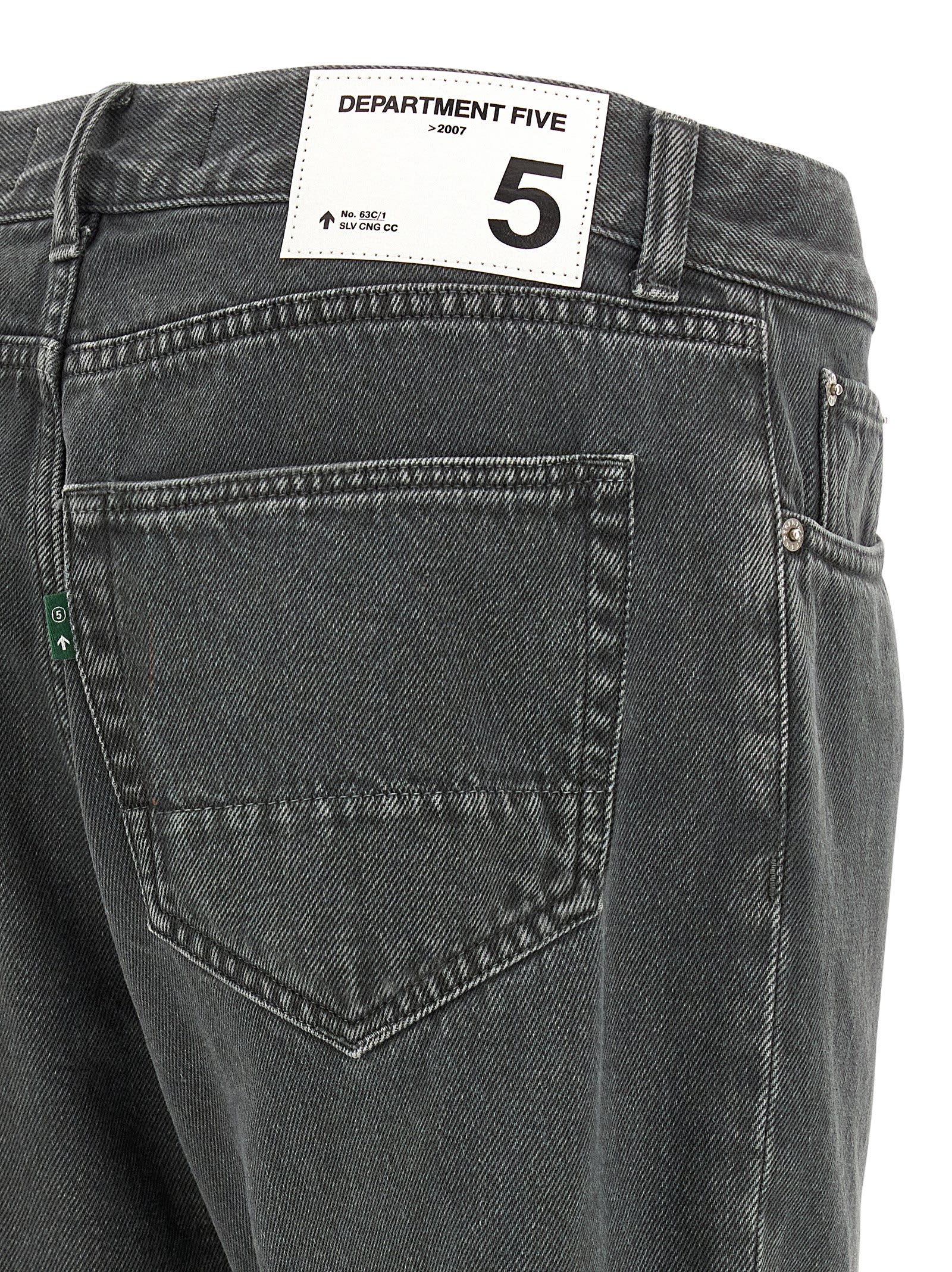 Department Five Musso Logo-patch Jeans In Gray