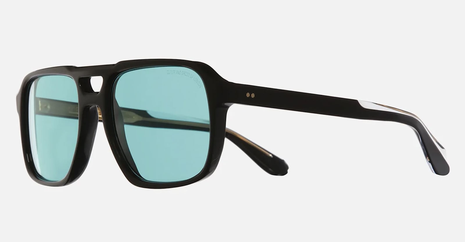 Cutler And Gross 1394 Aviator-style Acetate Sunglasses In Black