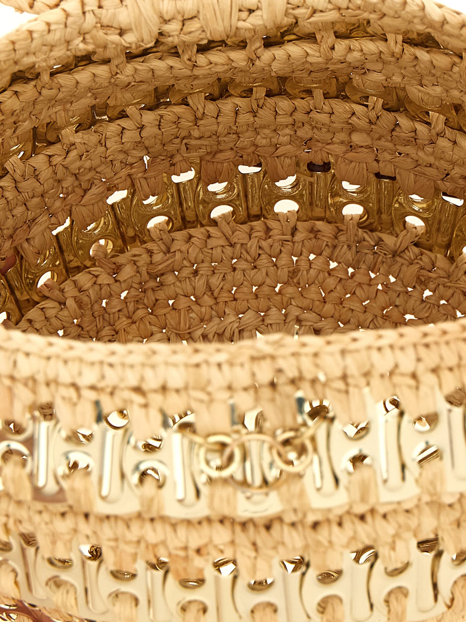 Rabanne 1969 Ball Handbag In Sand