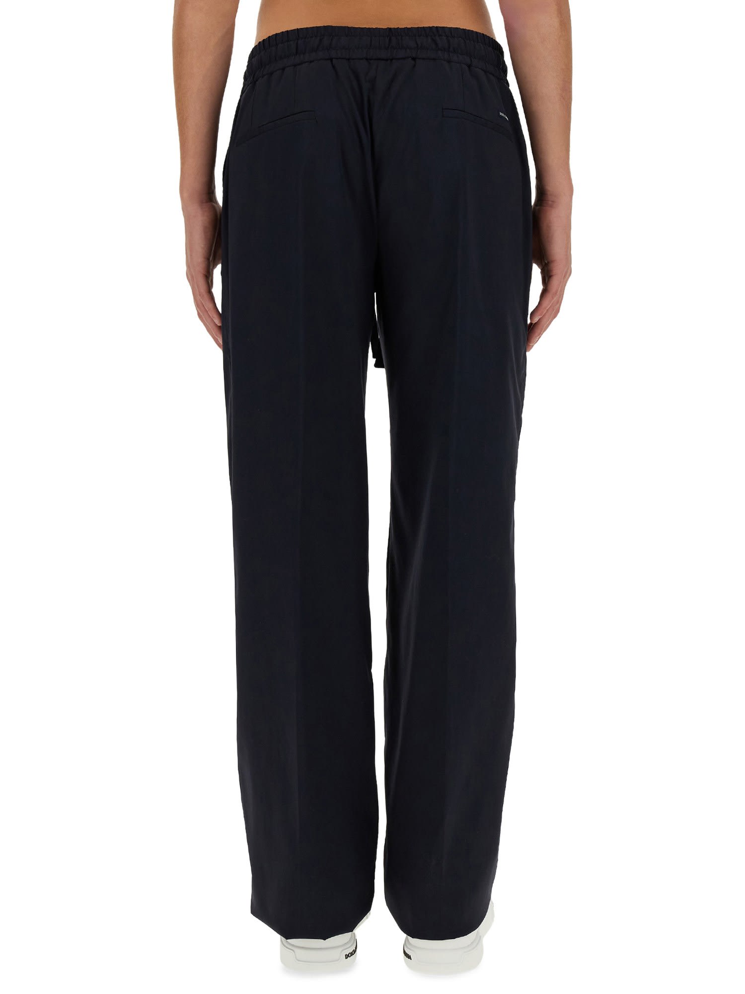 Shop Dolce & Gabbana Nylon Pants In Blu
