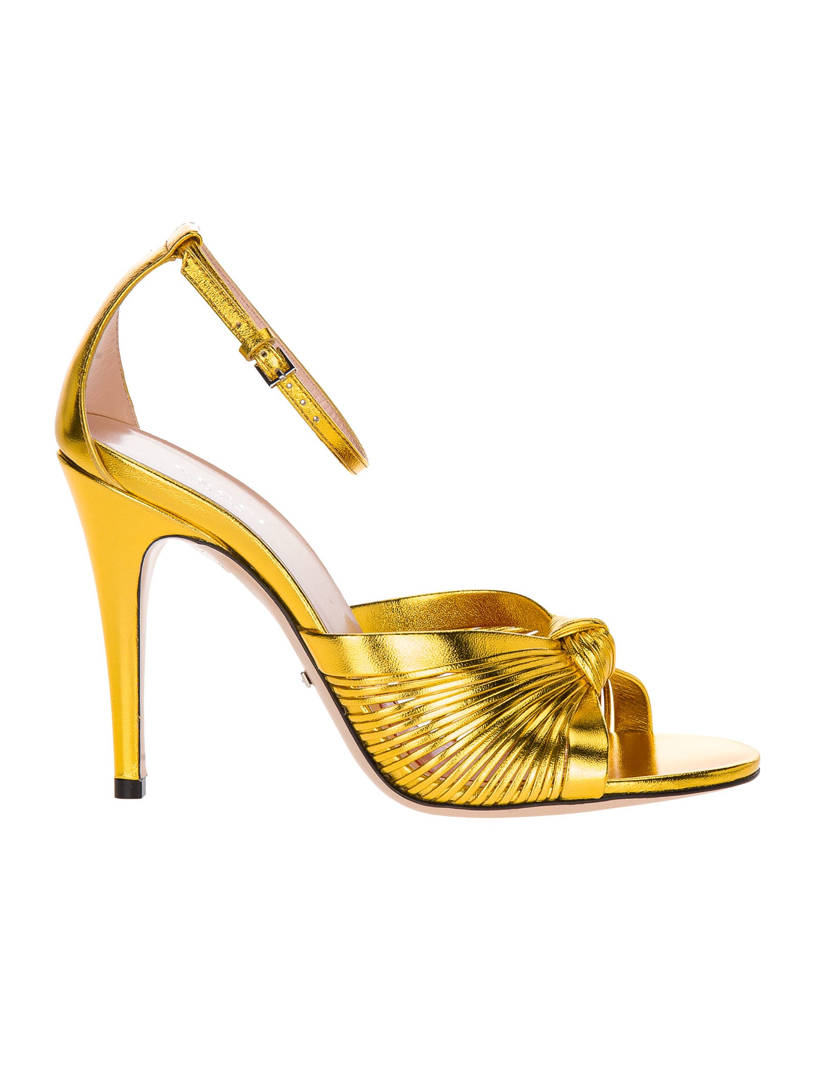 gucci gold sandals