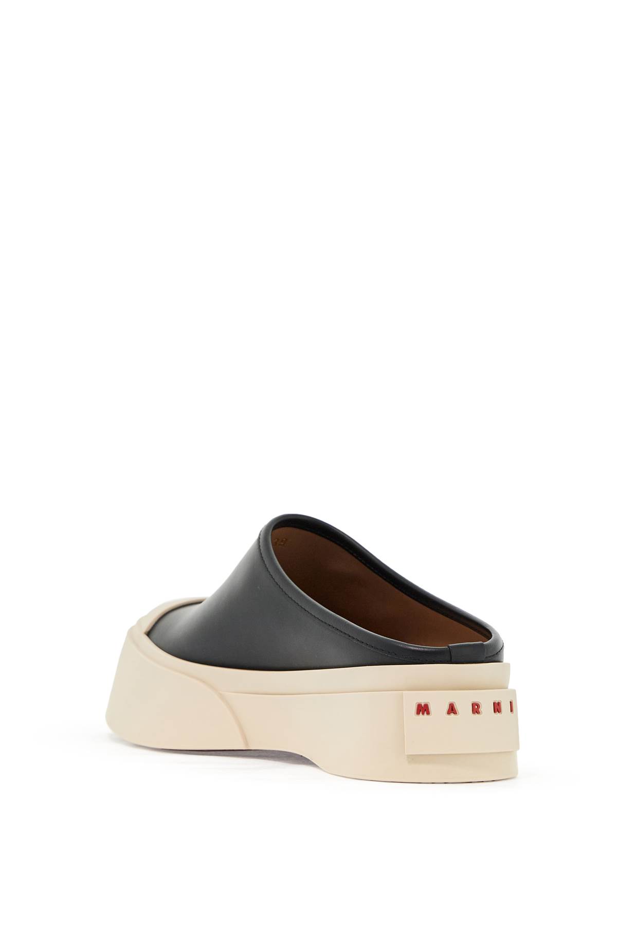 Shop Marni Smooth Leather Pablo Clogs In Black (black)