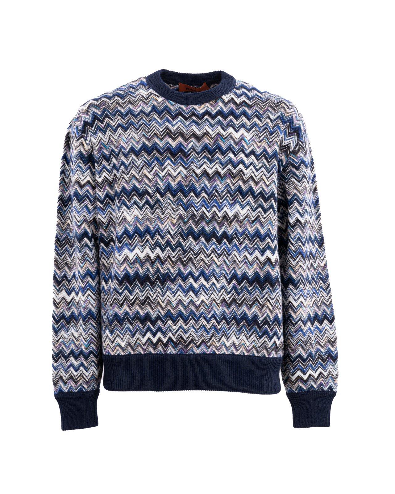 Zigzag Crewneck Pullover