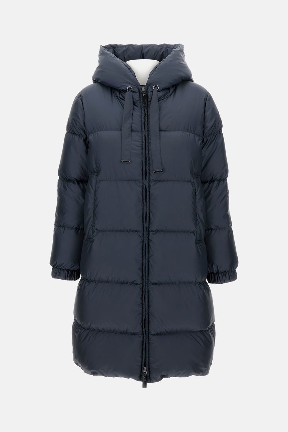 Max Mara The Cube Long Coat In Blue