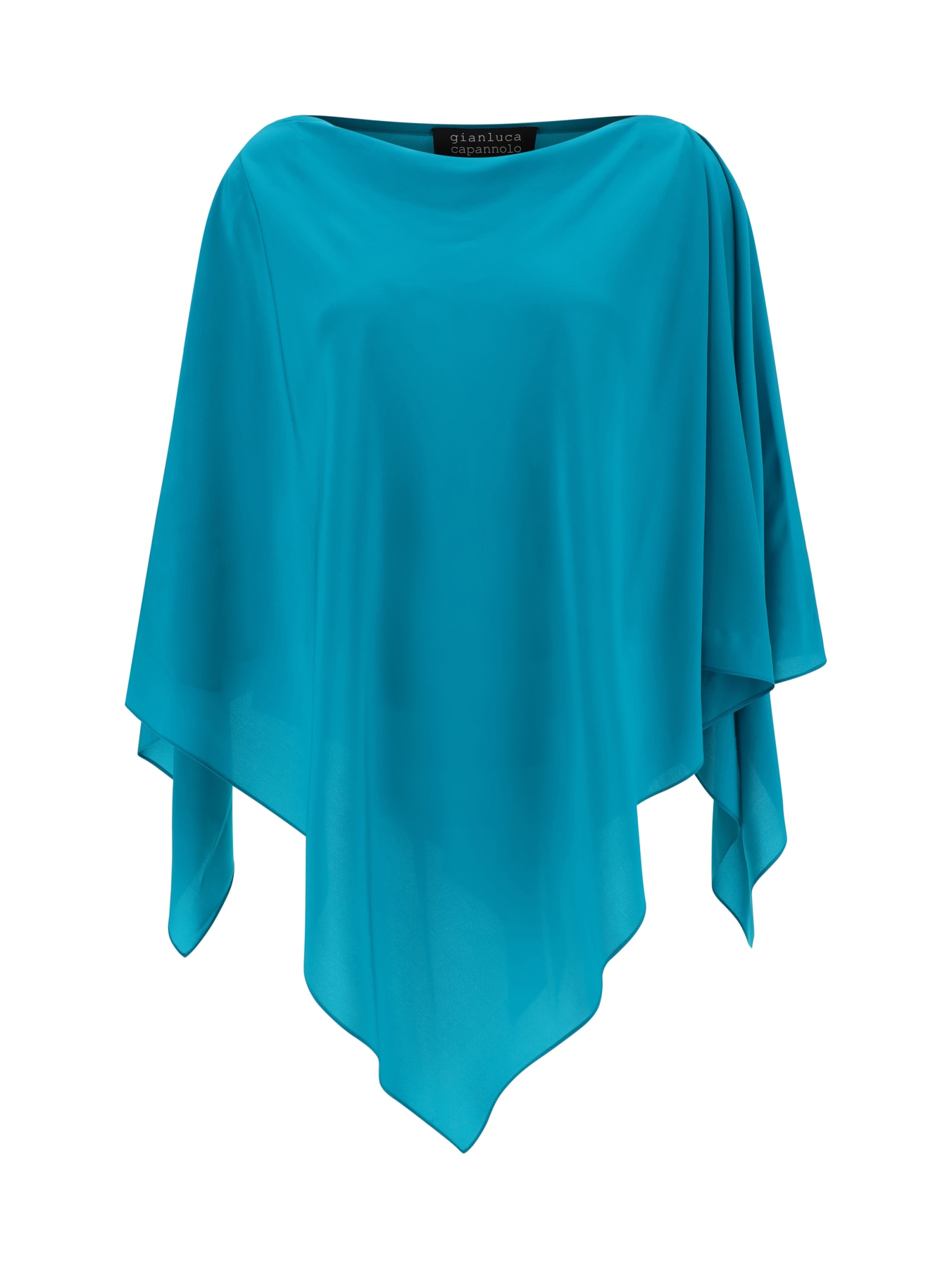Shop Gianluca Capannolo Isabelle Poncho In Octane