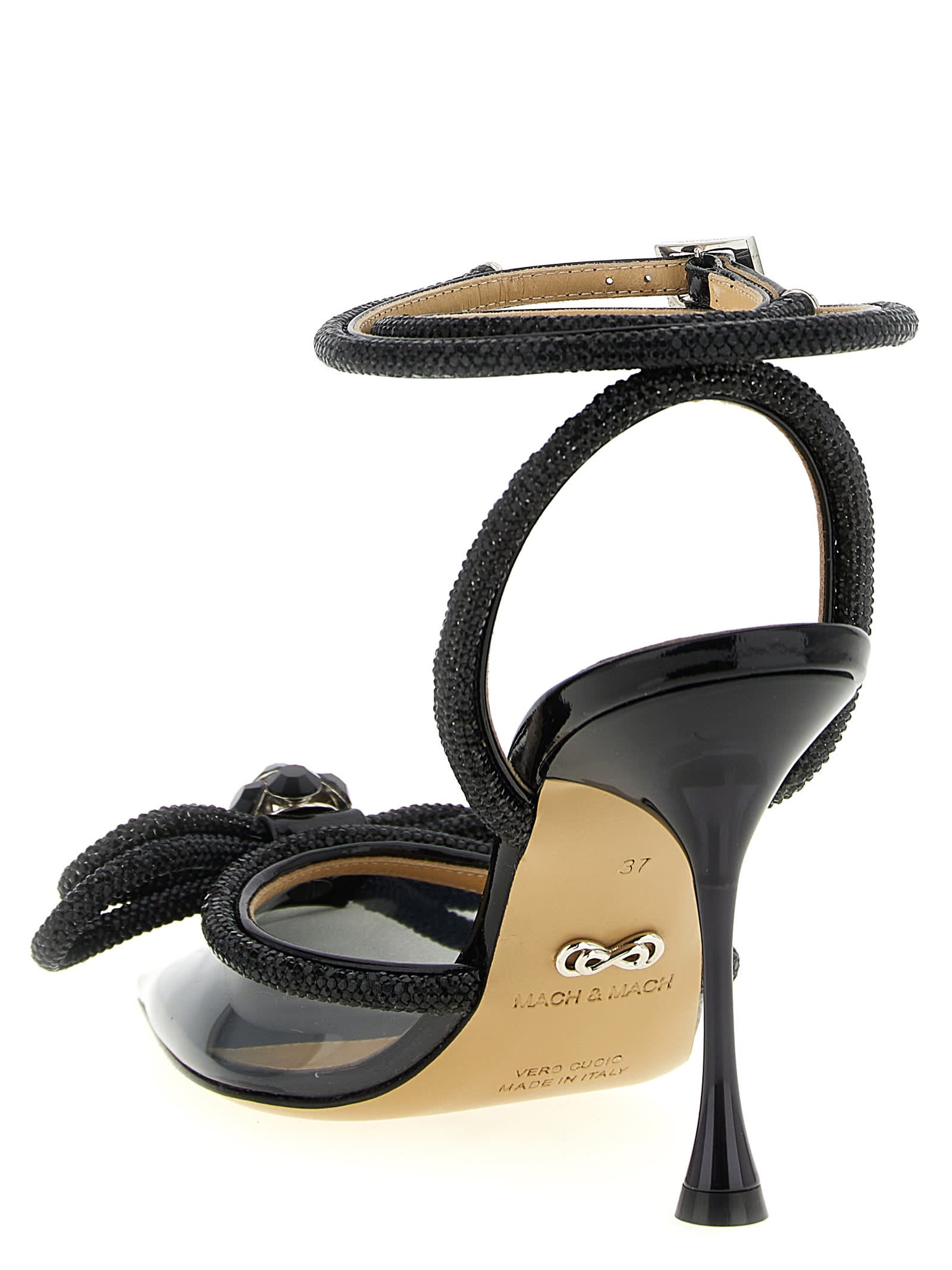 Mach & Mach Double Bow Pumps In Black