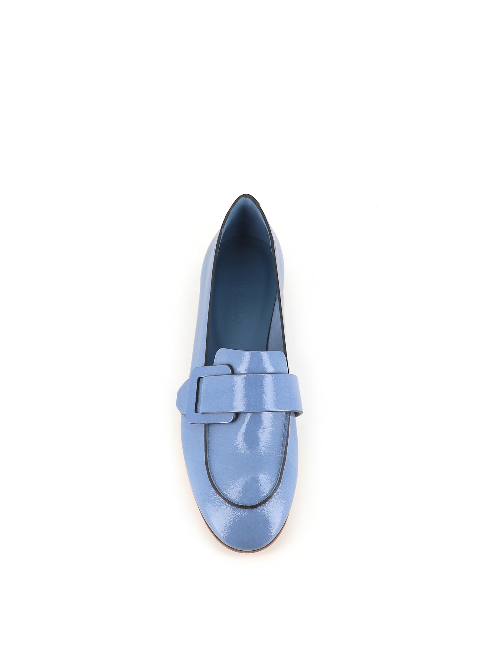 Del Carlo Buckle-strap Loafers In Purple