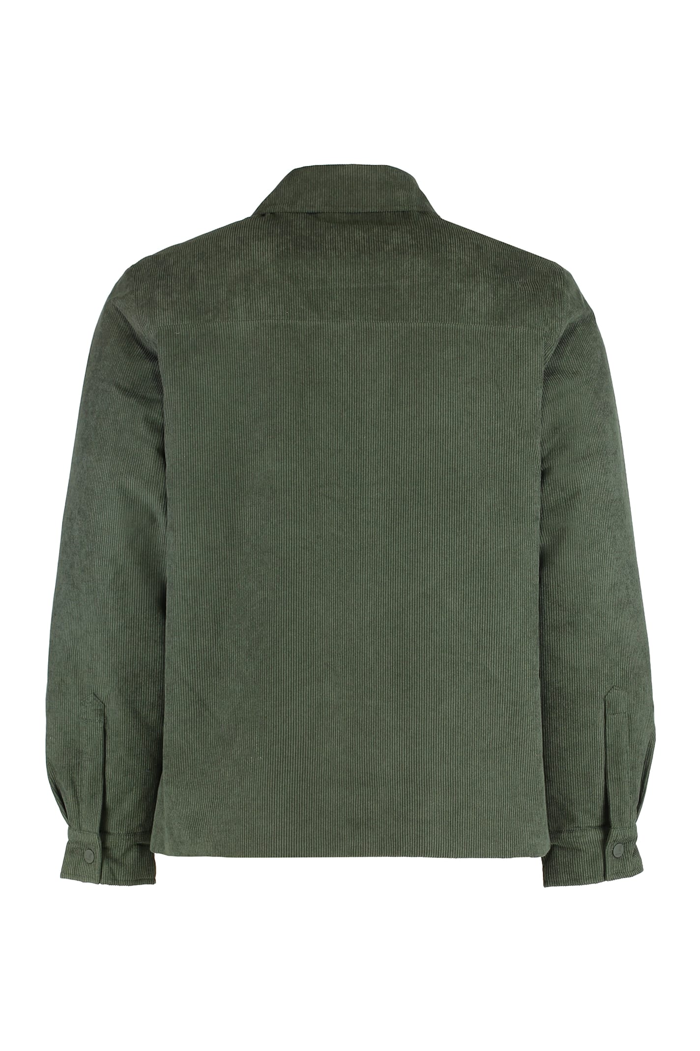 K-way Shary Overshirt In Corduroy In Green