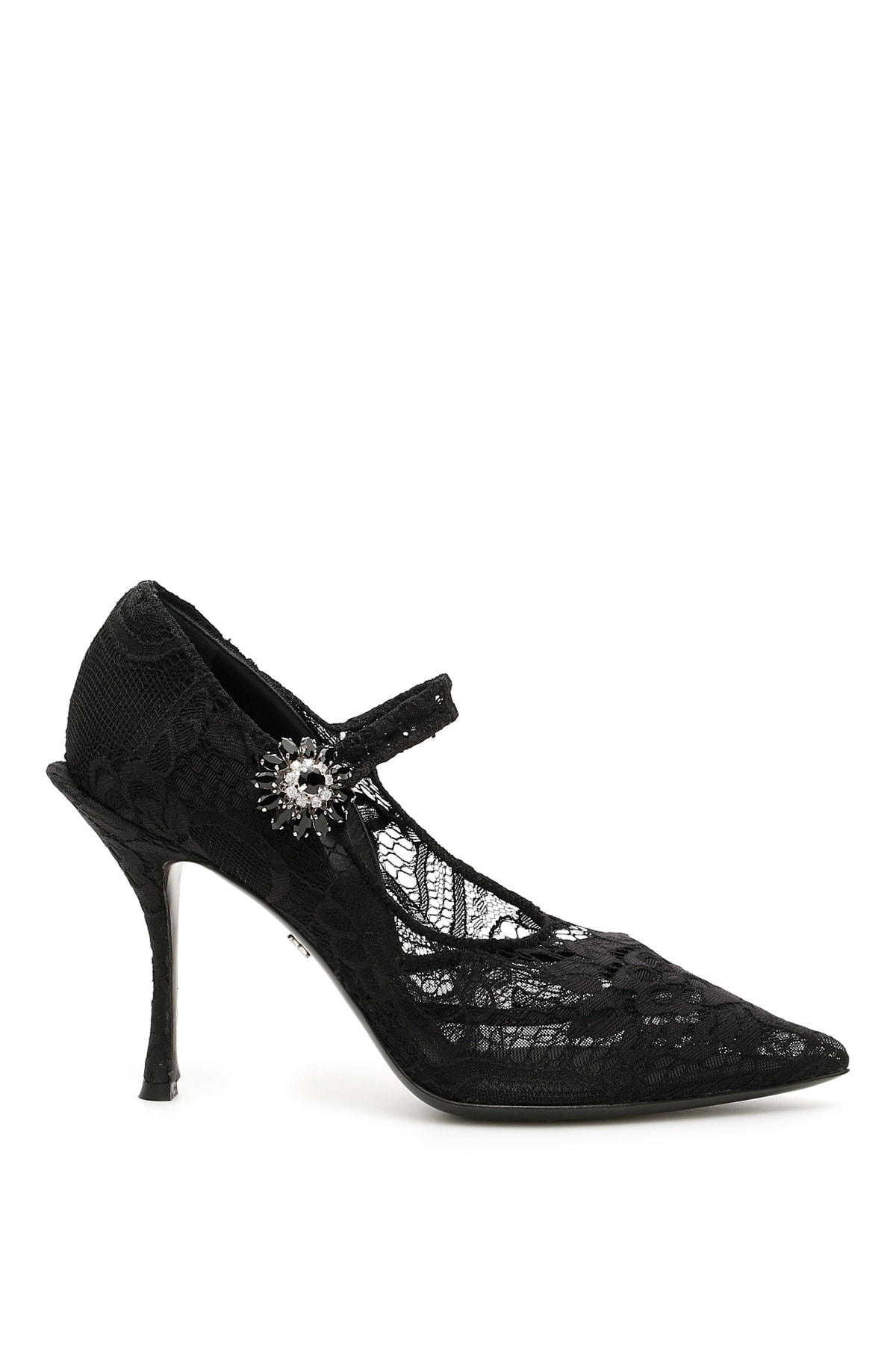 Buy Dolce & Gabbana Lace Mary Jane Pumps online, shop Dolce & Gabbana shoes with free shipping
