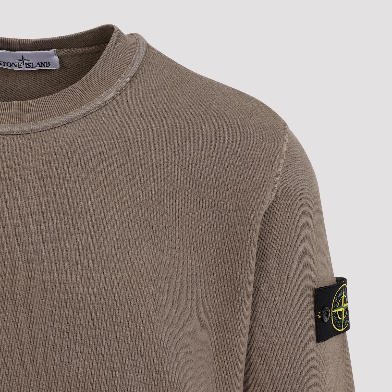 Shop Stone Island Swetashirt In Walnut