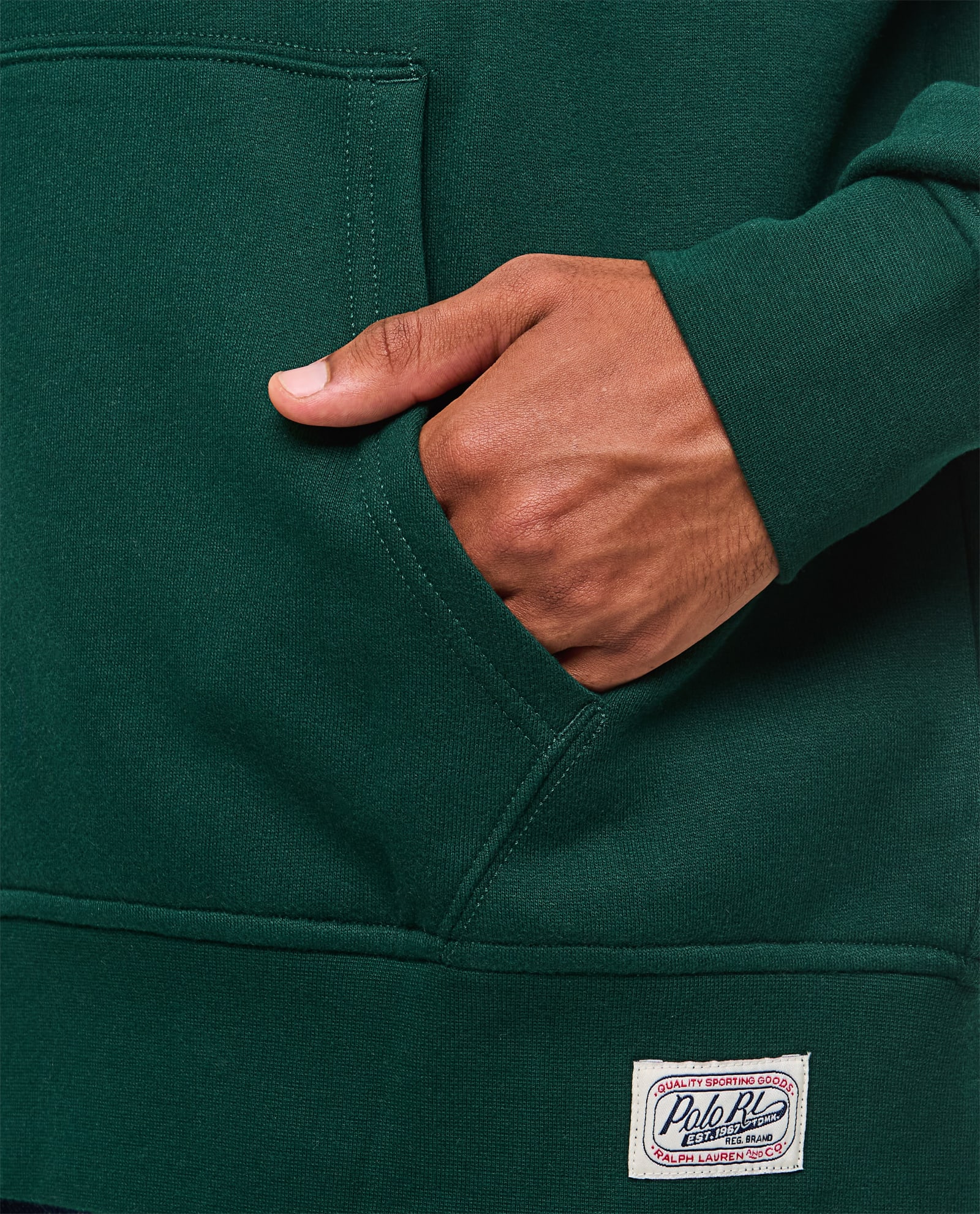 Shop Polo Ralph Lauren Hoodie In Green