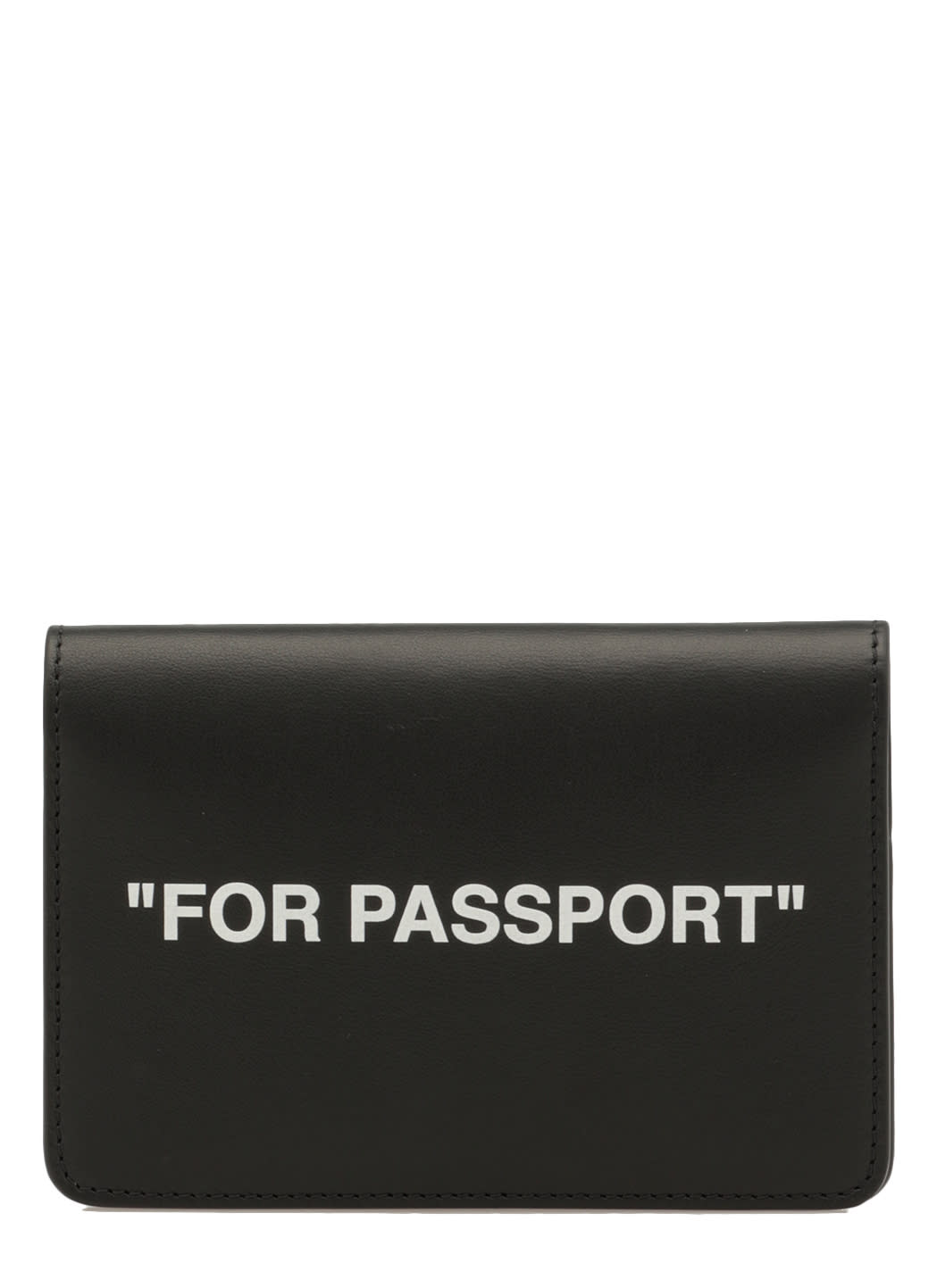 Off-White Smooth Leather Document Holder