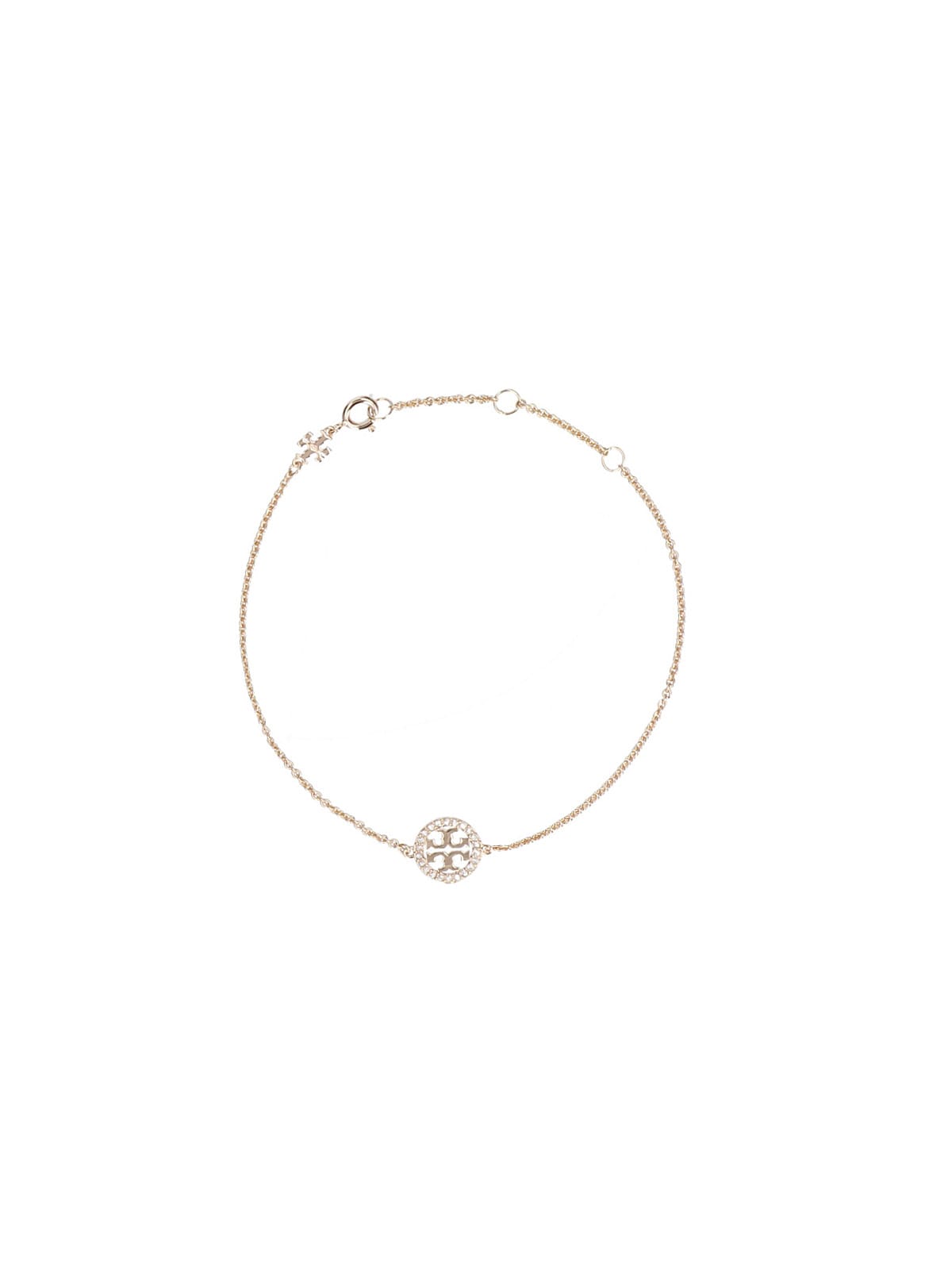 Tory Burch Miller Rhinestone Bracelet In Gold