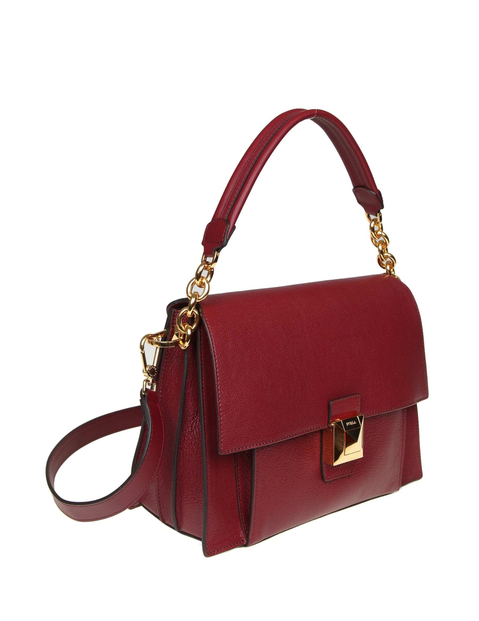 Furla Furla Diva M Shoulder Bag In Cherry Color Leather - 10999587 ...