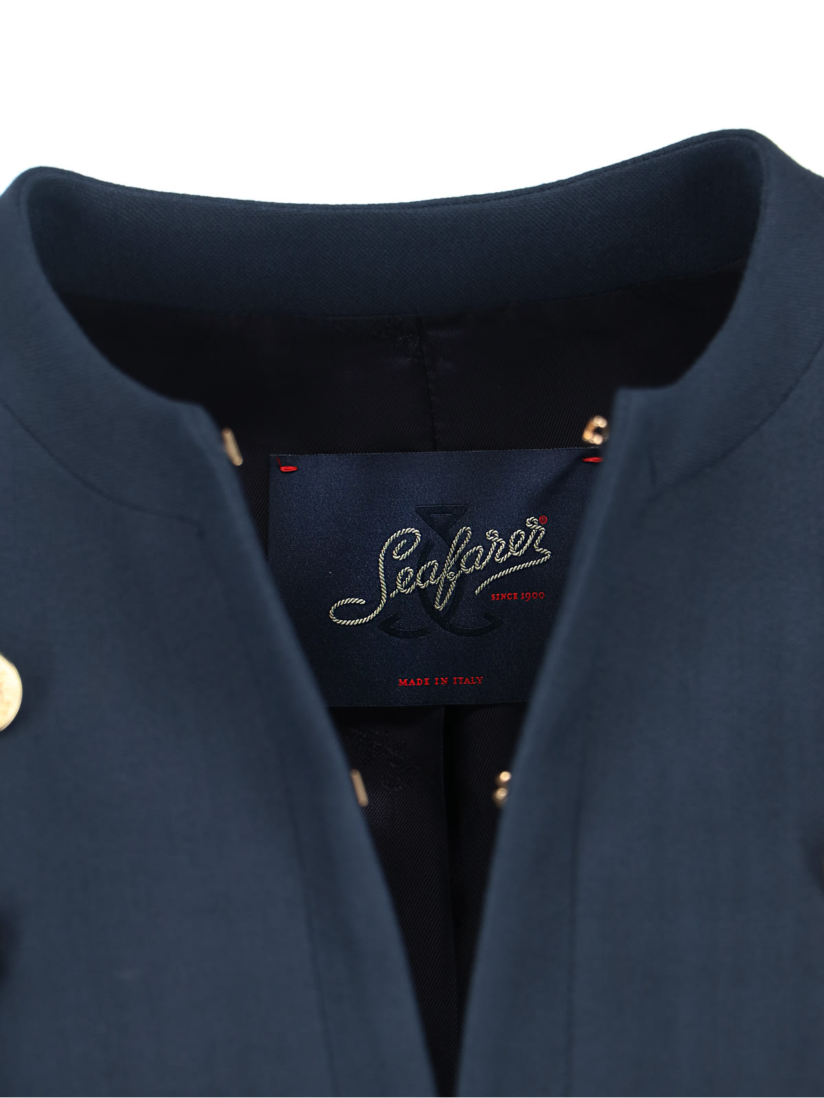 Shop The Seafarer Button Detail Jacket In Blue