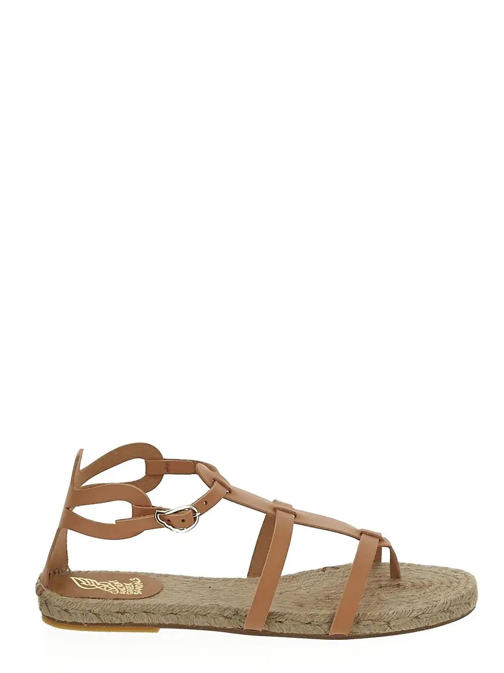 Shop Ancient Greek Sandals Delos Sandal In Cream