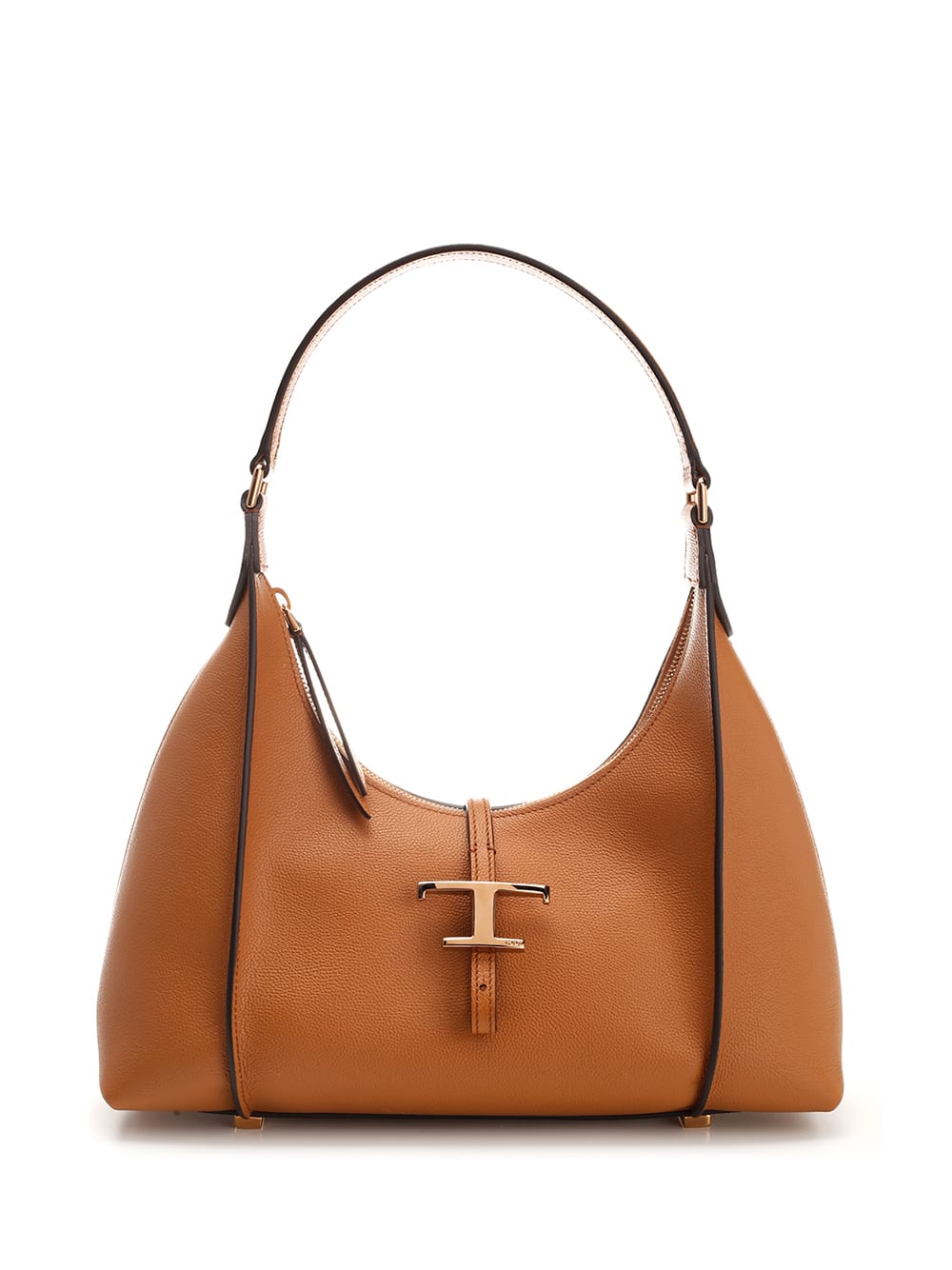 Shop Tod's T Timeless Small Hobo Bag In Leather