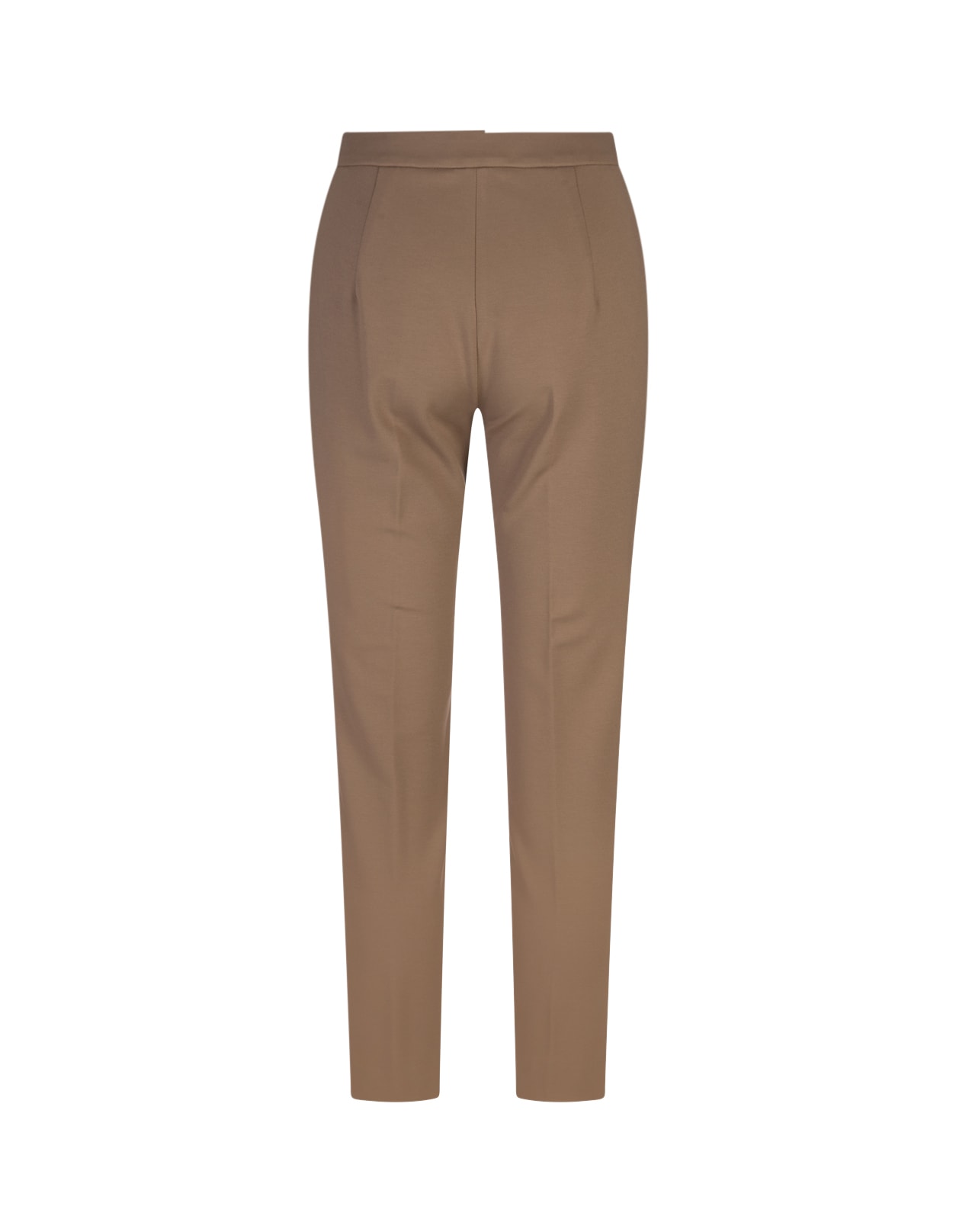 Shop Max Mara Light Brown Pegno Trousers