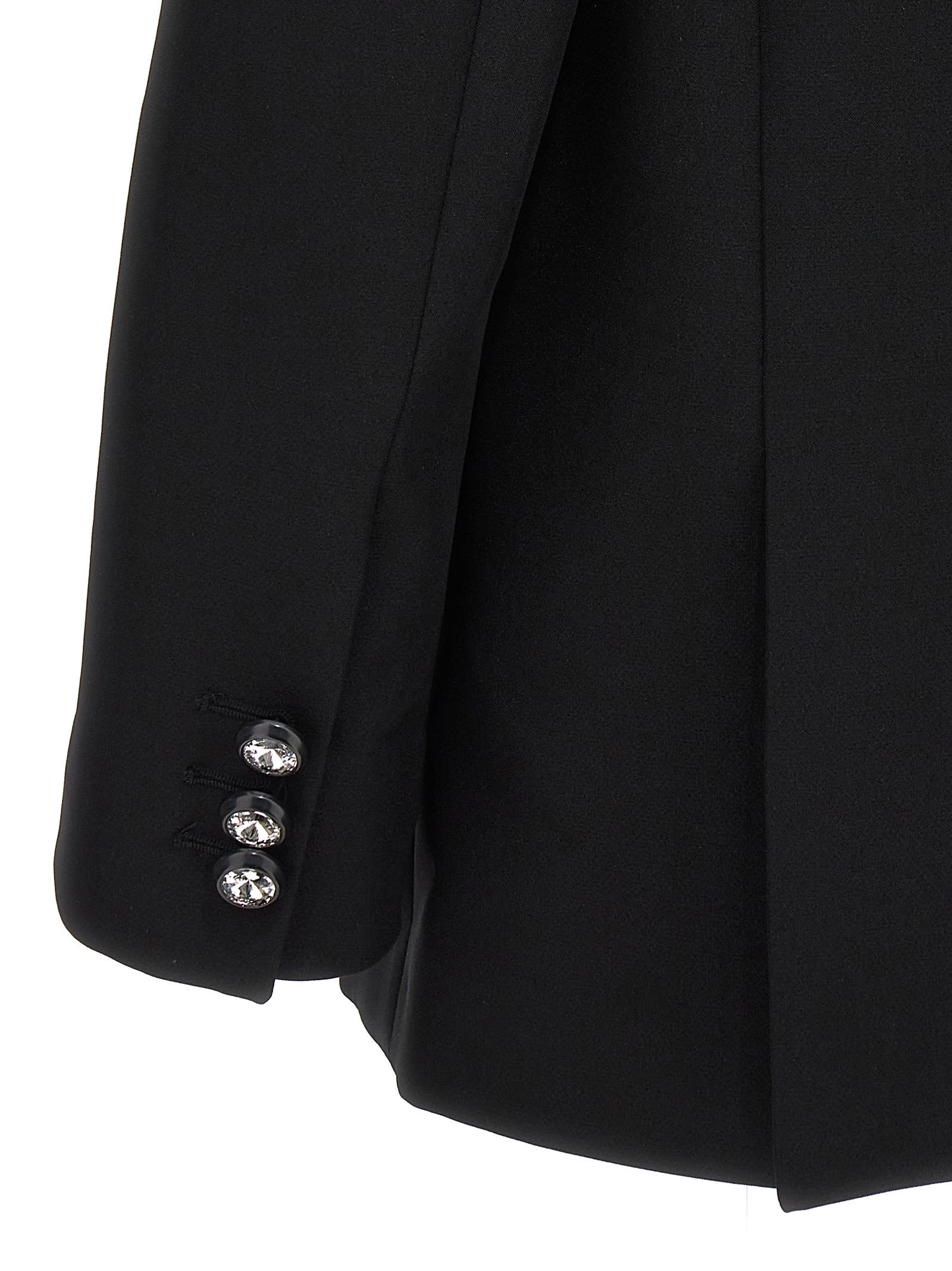 Shop Chiara Ferragni Double-breasted Blazer In Black