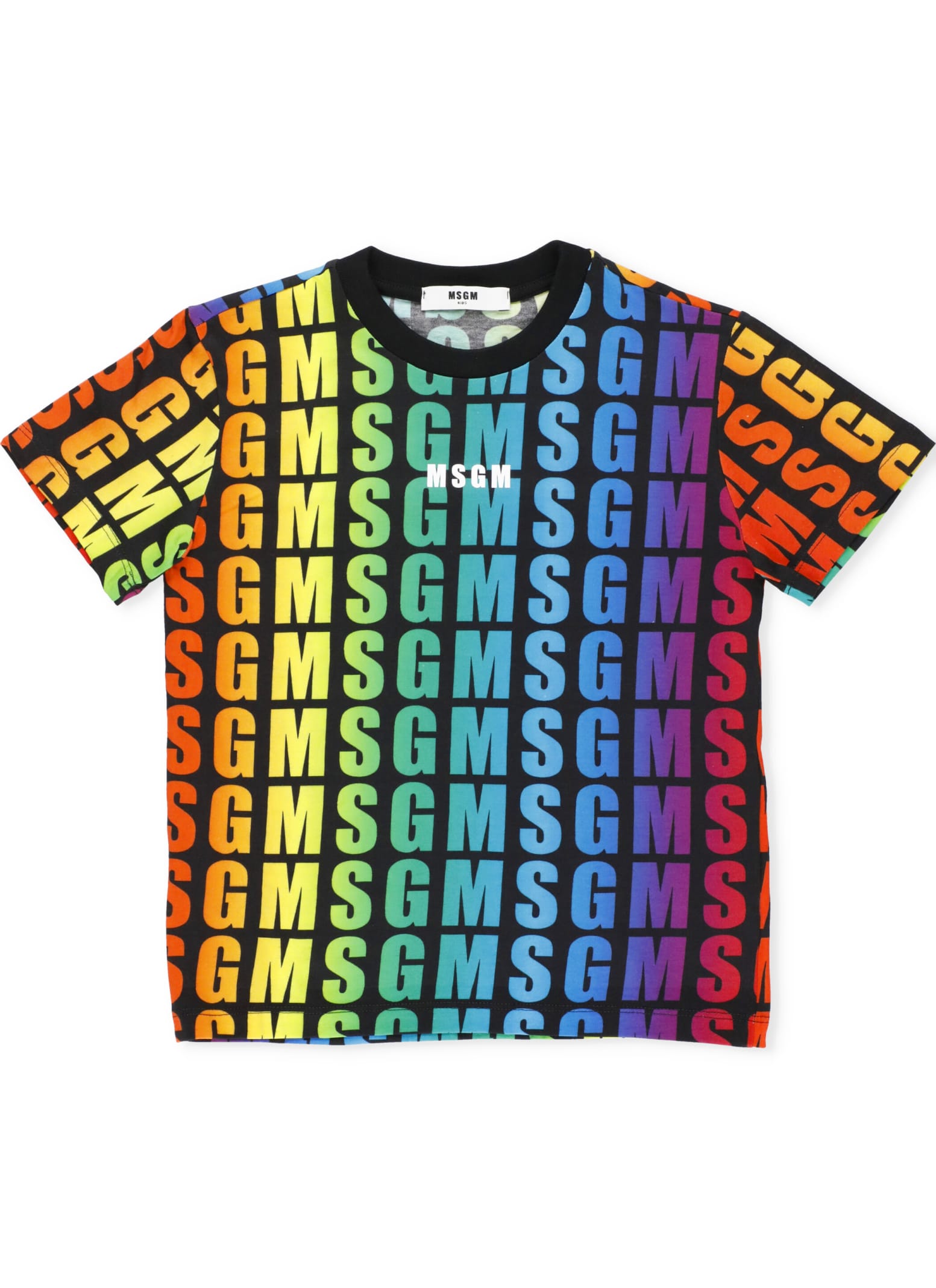MSGM T-shirt With Multicolor Logo