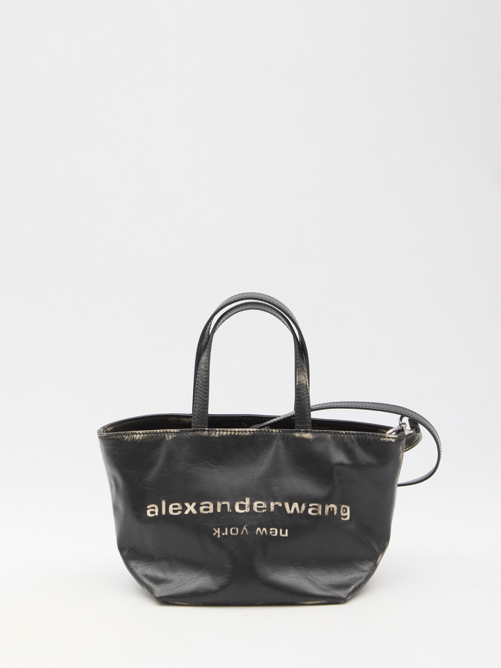 Shop Alexander Wang Small Tote Bag In Black