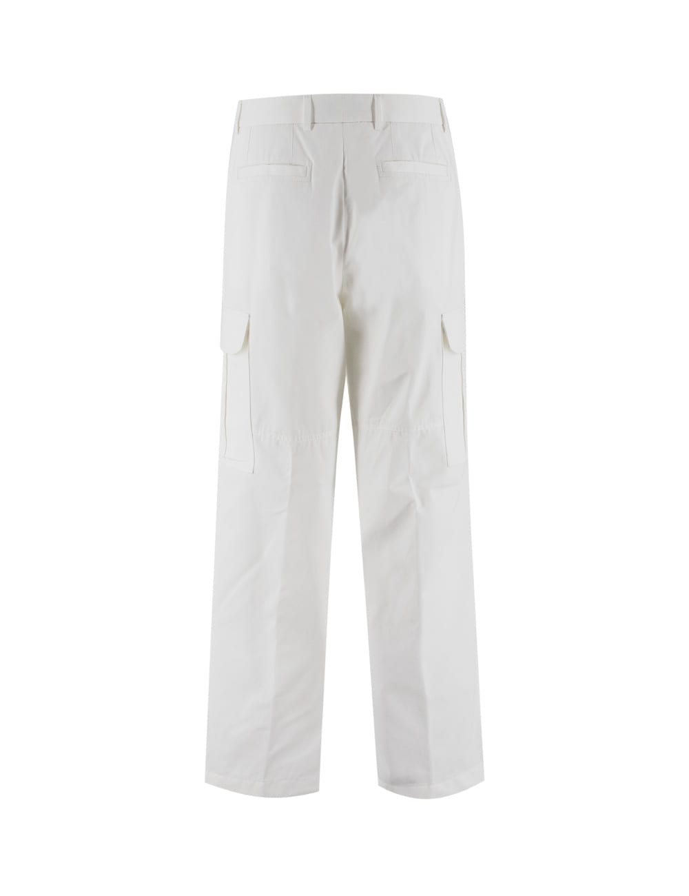 Shop Brioni Trousers In White