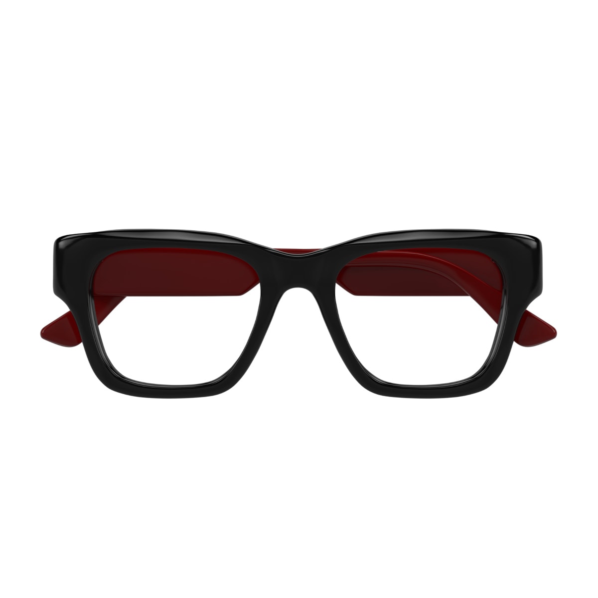 Shop Gucci Gg1669o Linea Lettering 010 Black Red Glasses In Nero