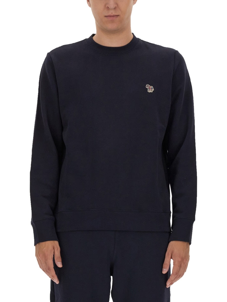Shop Ps By Paul Smith Sweatshirt With Logo In Blue