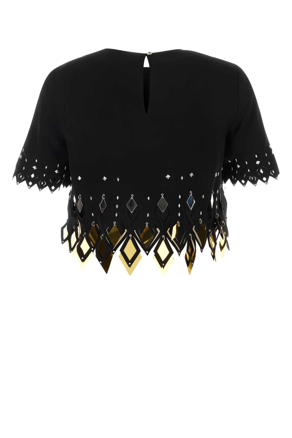 Paco Rabanne Black Polyester Top