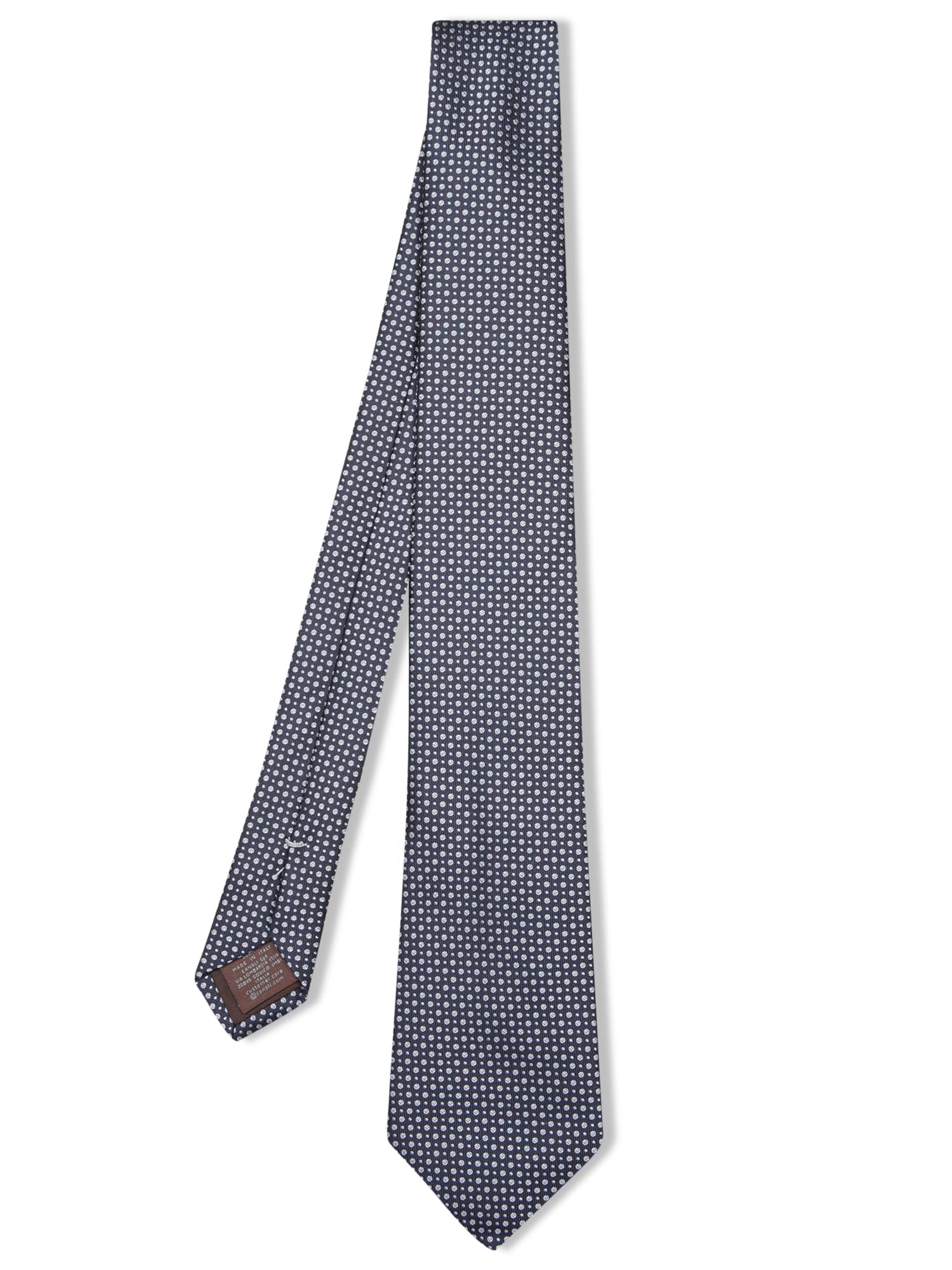 Micro Geometric Grey/blue Tie