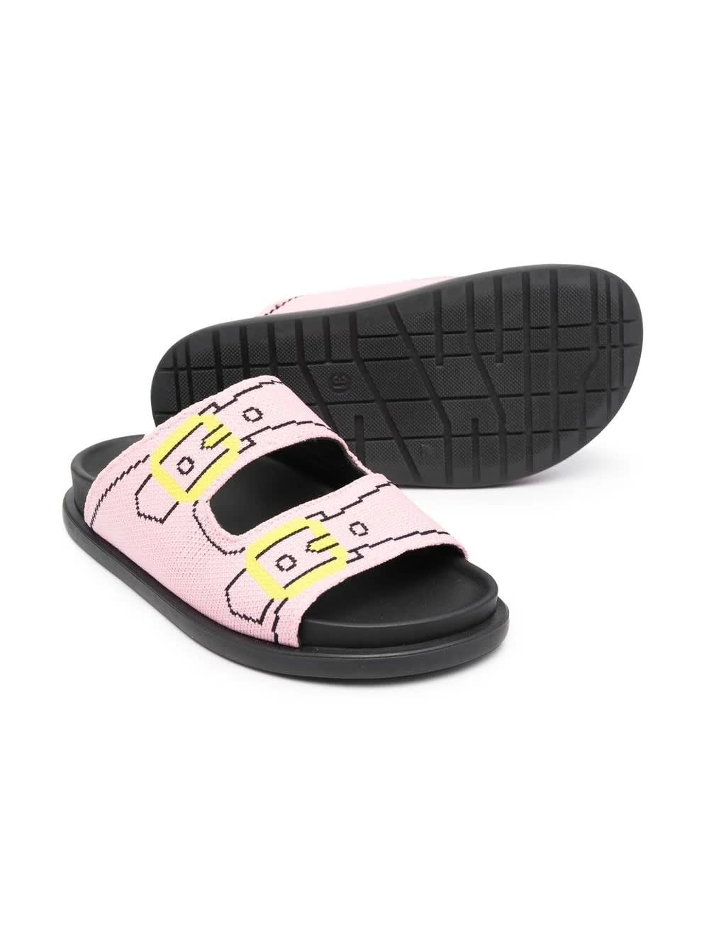 Shop Marni Slide Sandals With Buckle In Black