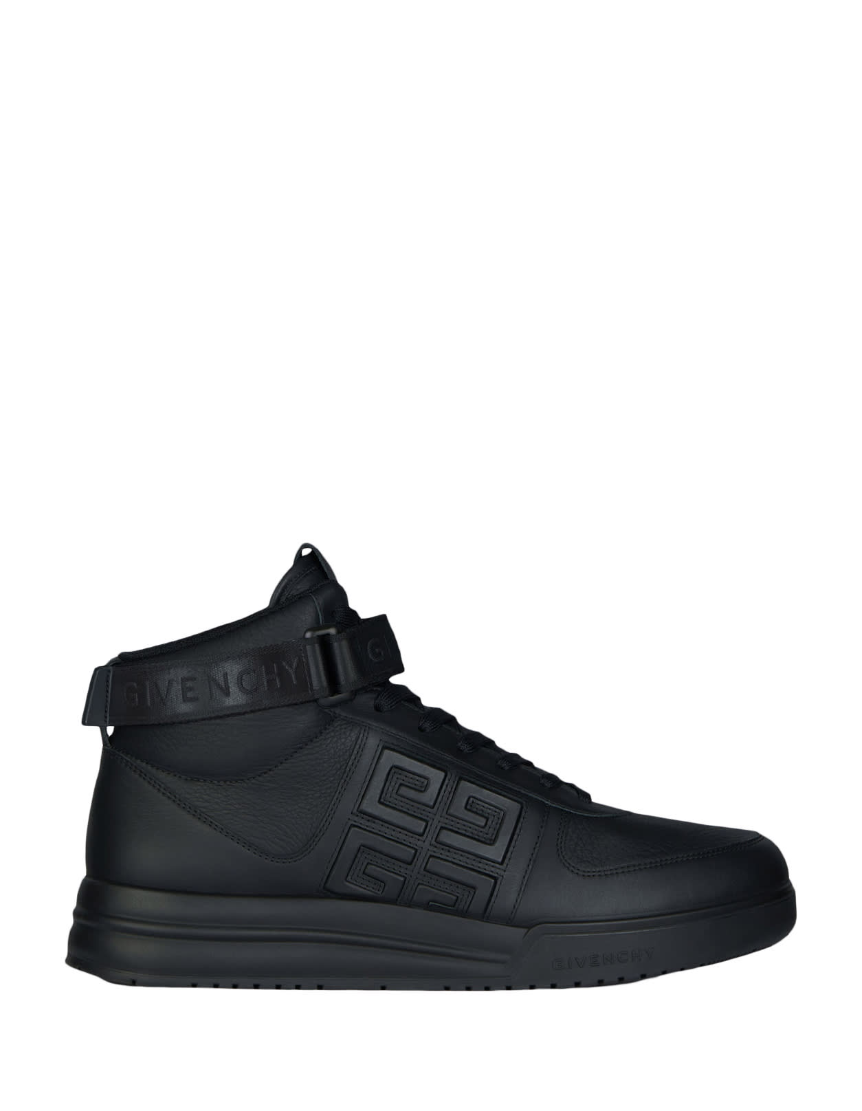 GIVENCHY G4 HIGH SNEAKERS IN BLACK