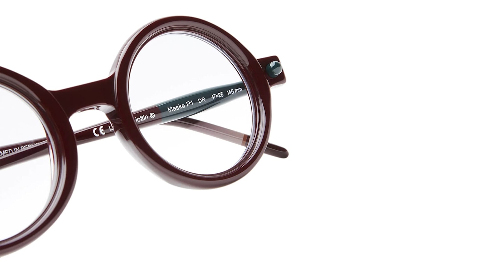 Kuboraum Mask P1 Dr - Bordeaux Rx Glasses In Burgundy