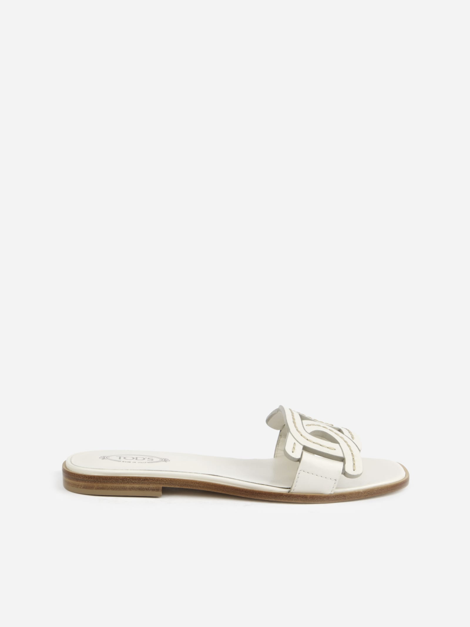 Buy Tods Braided Leather Sandals online, shop Tods shoes with free shipping