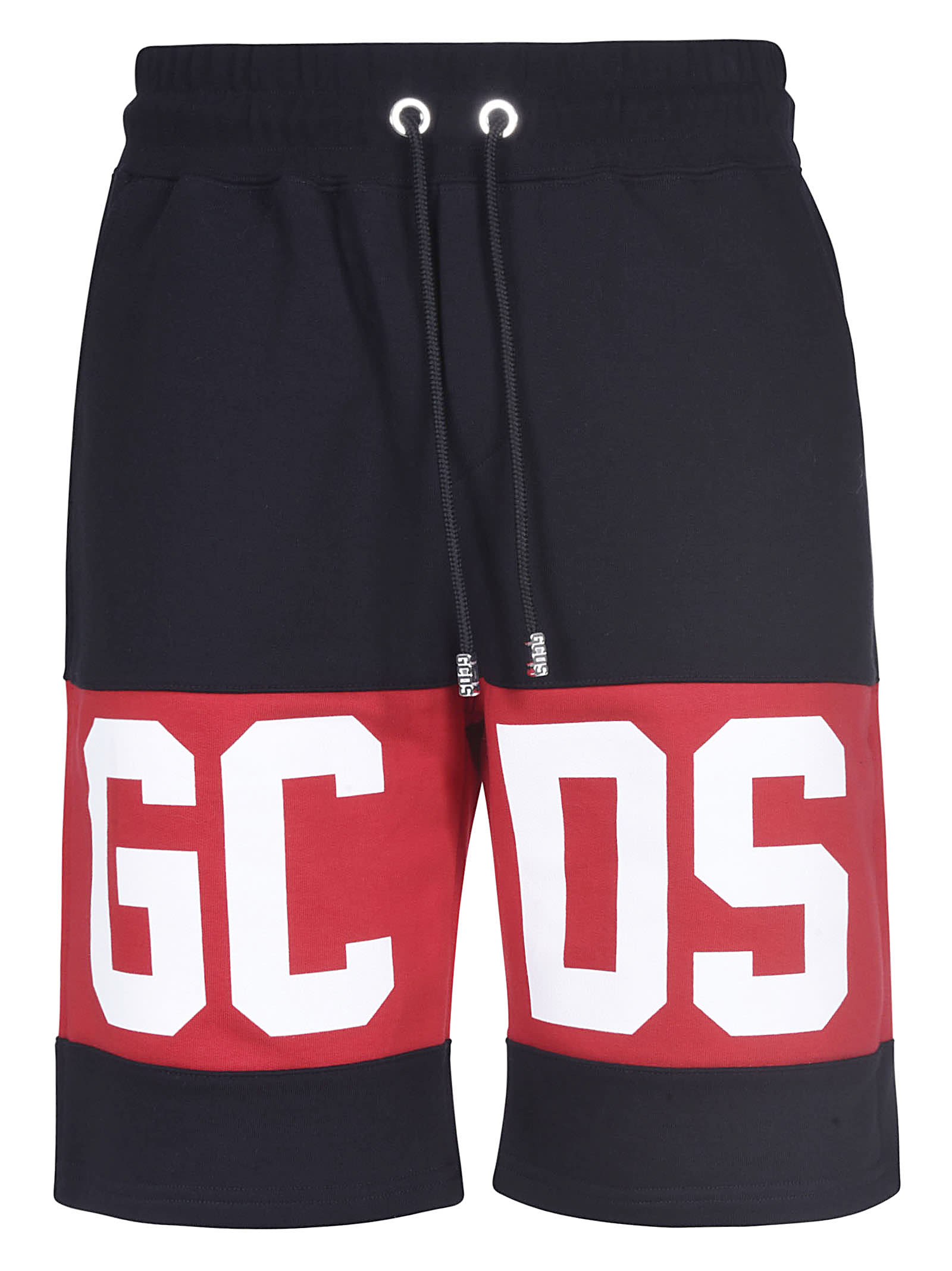 GCDS Logo Print Drawstring Waist Shorts