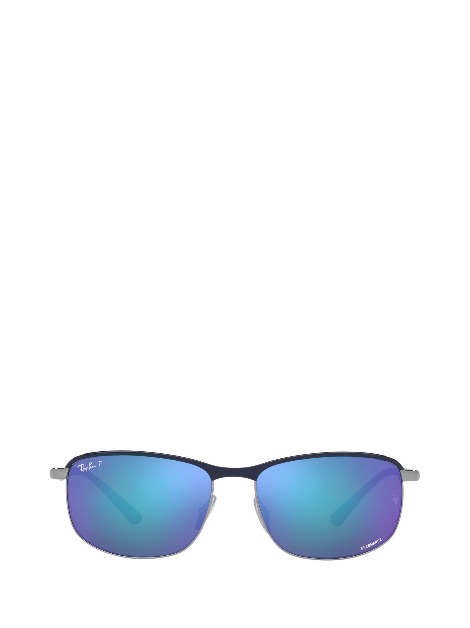 Ray-Ban Ray-ban Rb3671ch Blue On Gunmetal Sunglasses