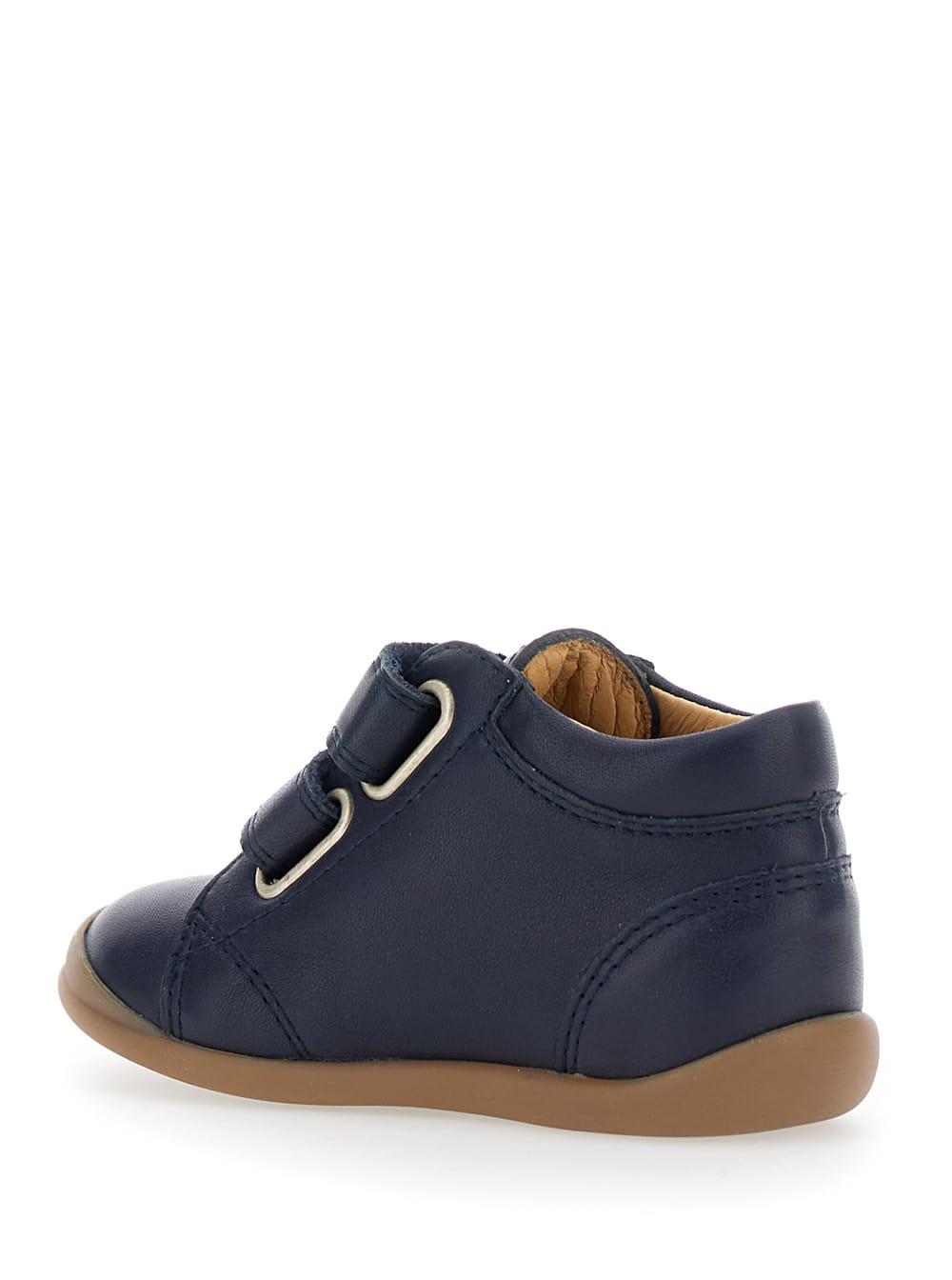 Pom D'api Blue Sneaker With Logo Printed On The Tongue In Rubber Boy In Blue