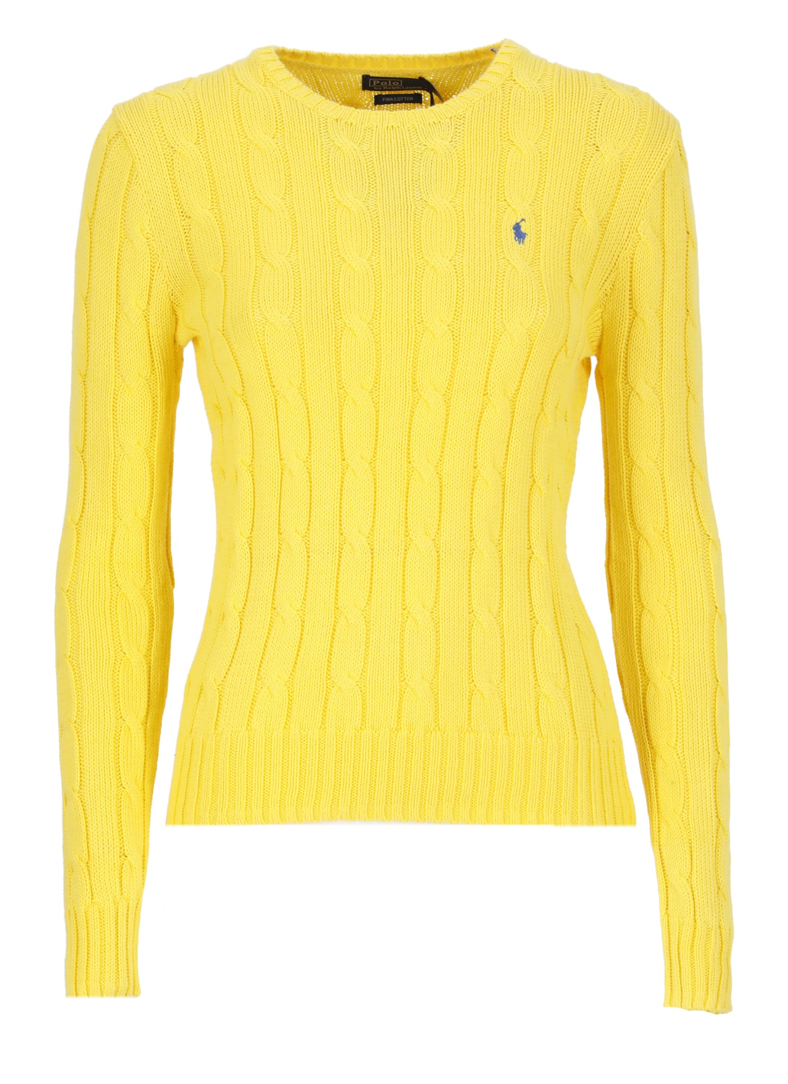 Shop Ralph Lauren Sweater With Pony In Yellow