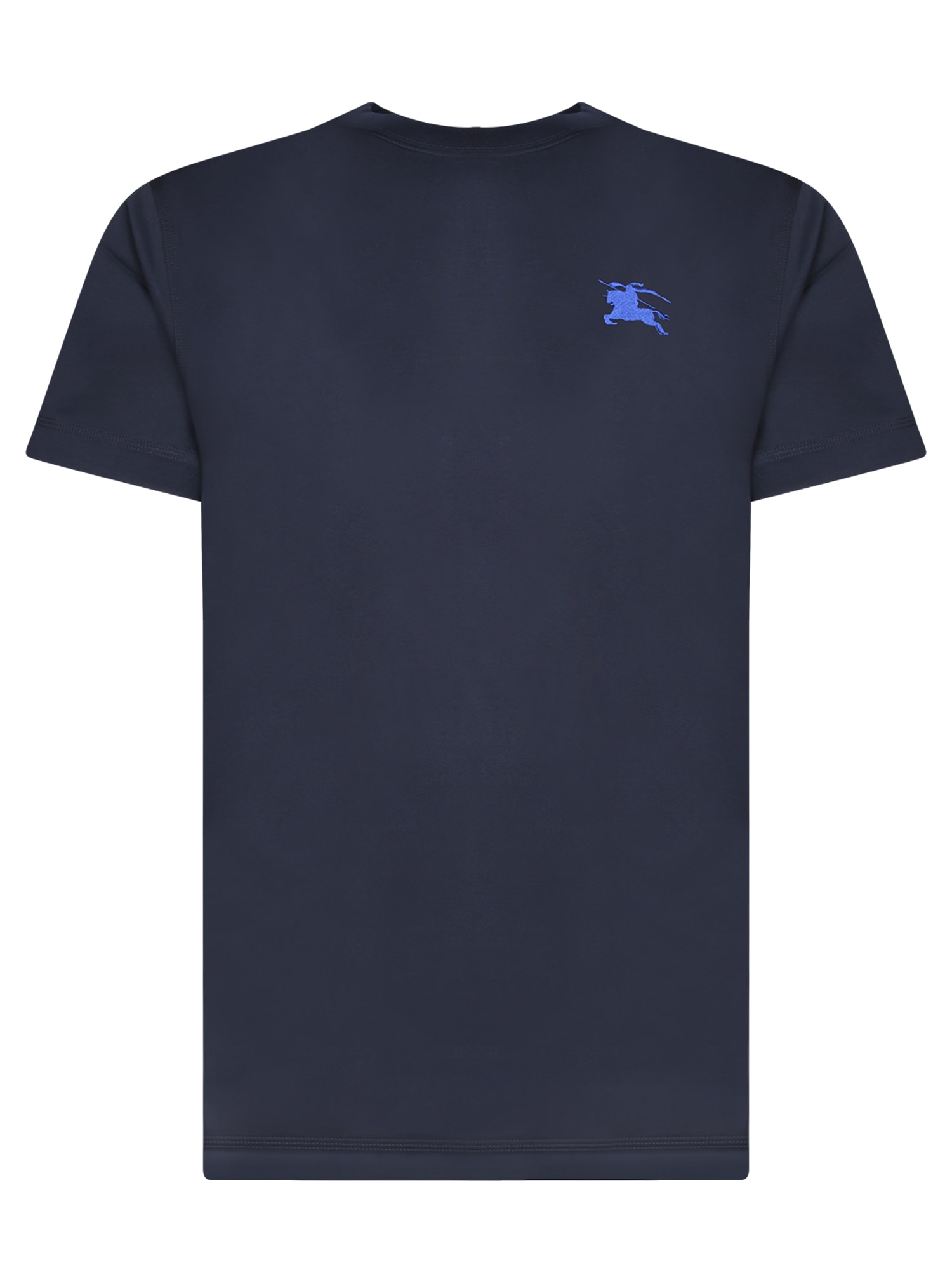 Shop Burberry Blue Micro Knight Logo T-shirt