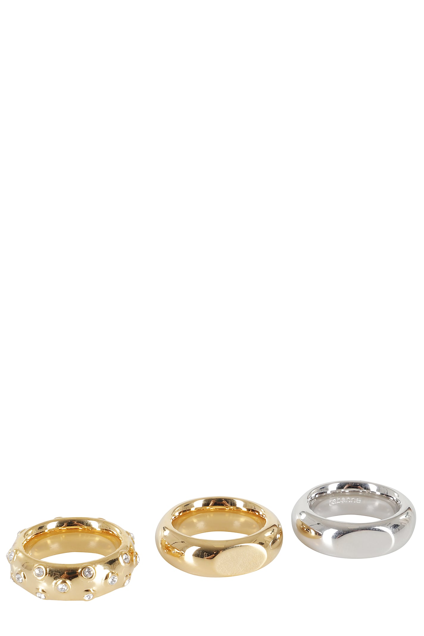 Rabanne Xl Link Ring Set In Gold