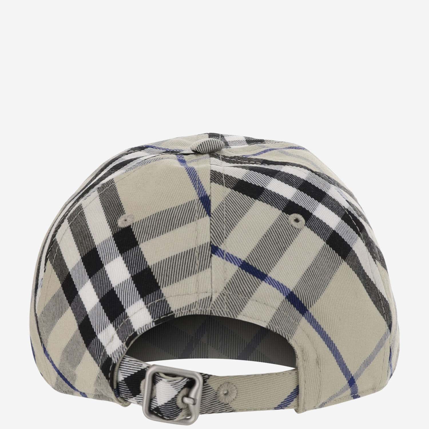 Shop Burberry Cotton-blend Baseball Cap With Check Pattern In Red
