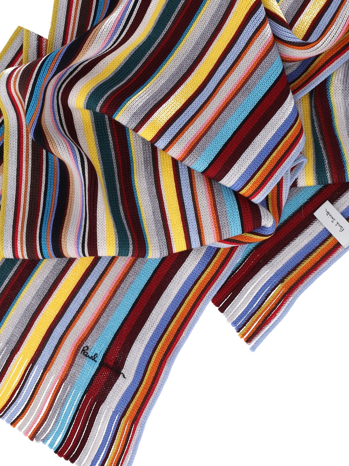 Shop Paul Smith Signature Stripe Scarf In Multicolour