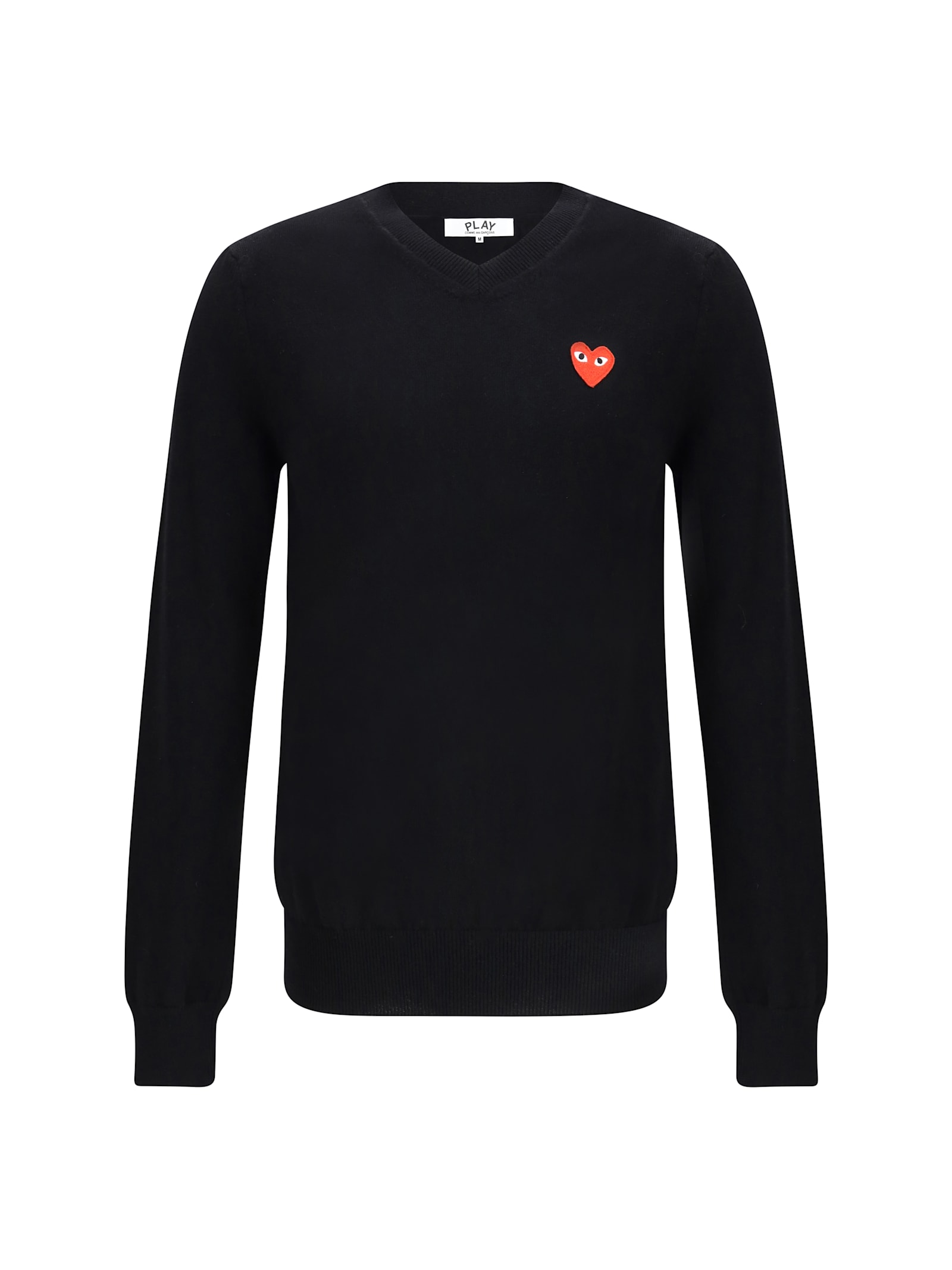 COMME DES GARÇONS PLAY LOGOED SWEATER