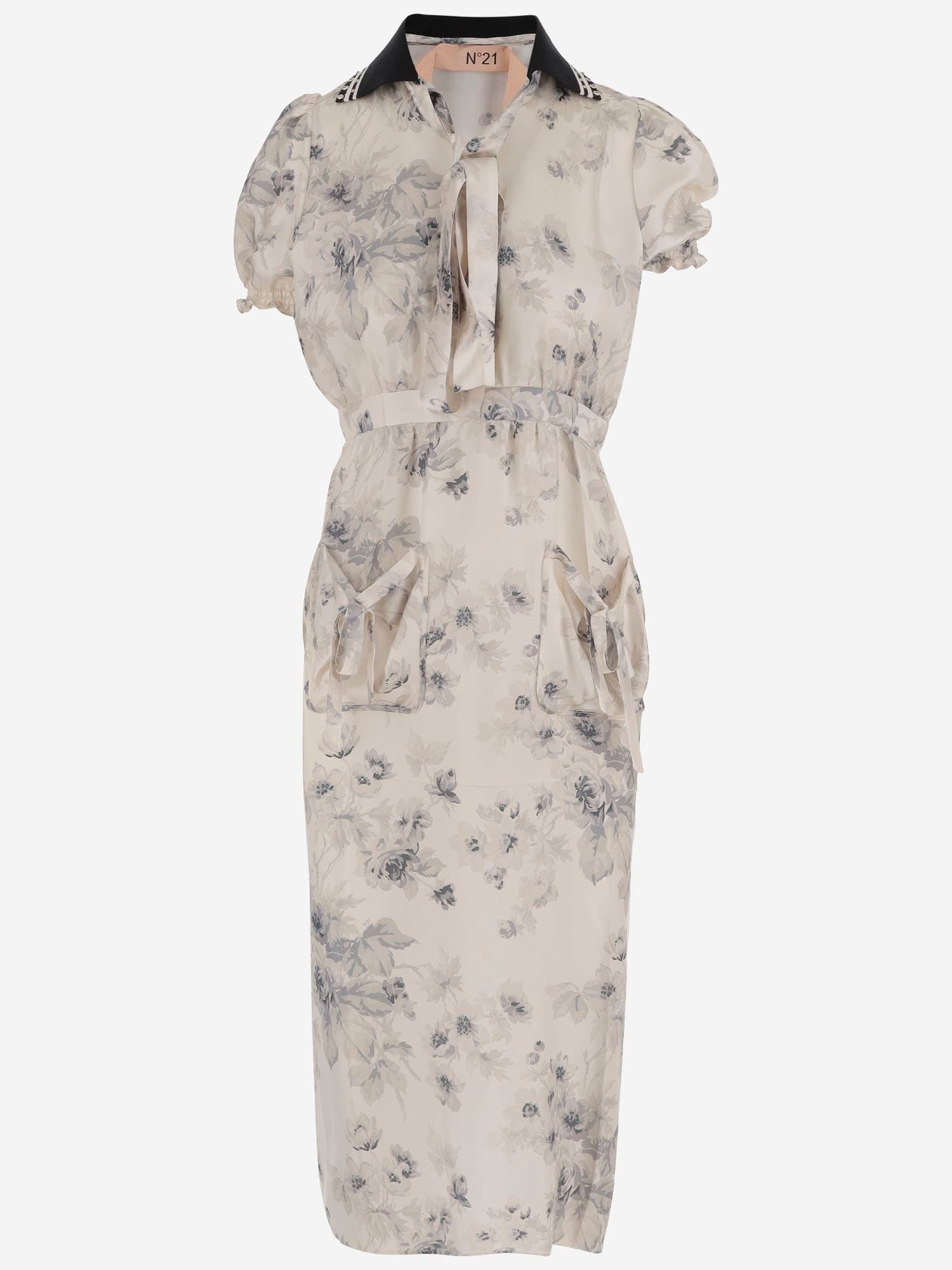 N°21 Viscose Dress With Floral Pattern