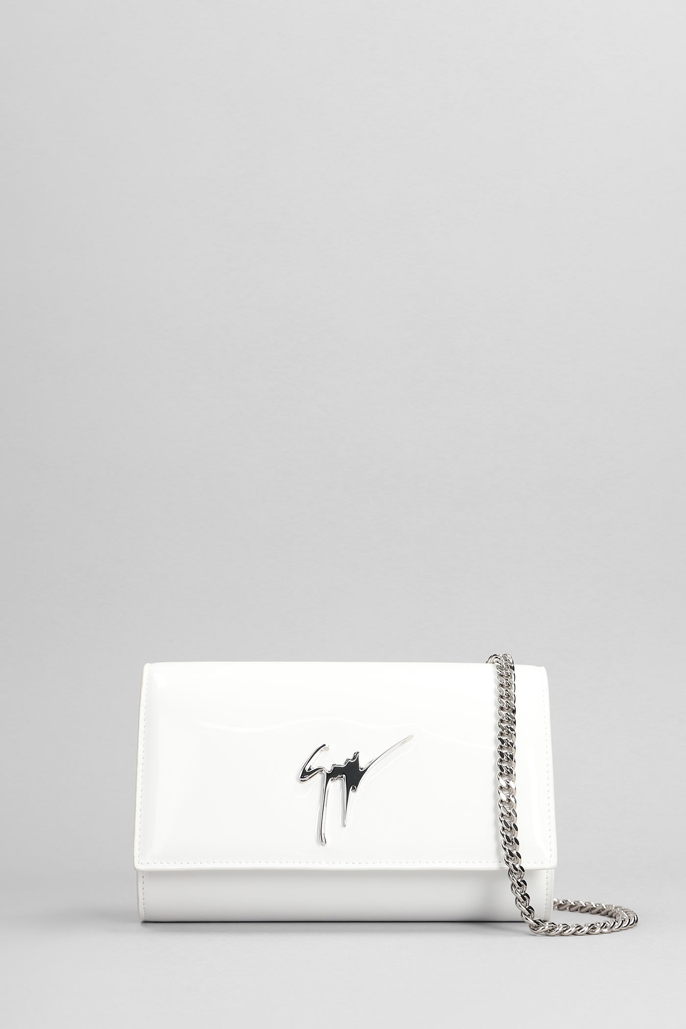 Cleopatra Clutch In White Leather