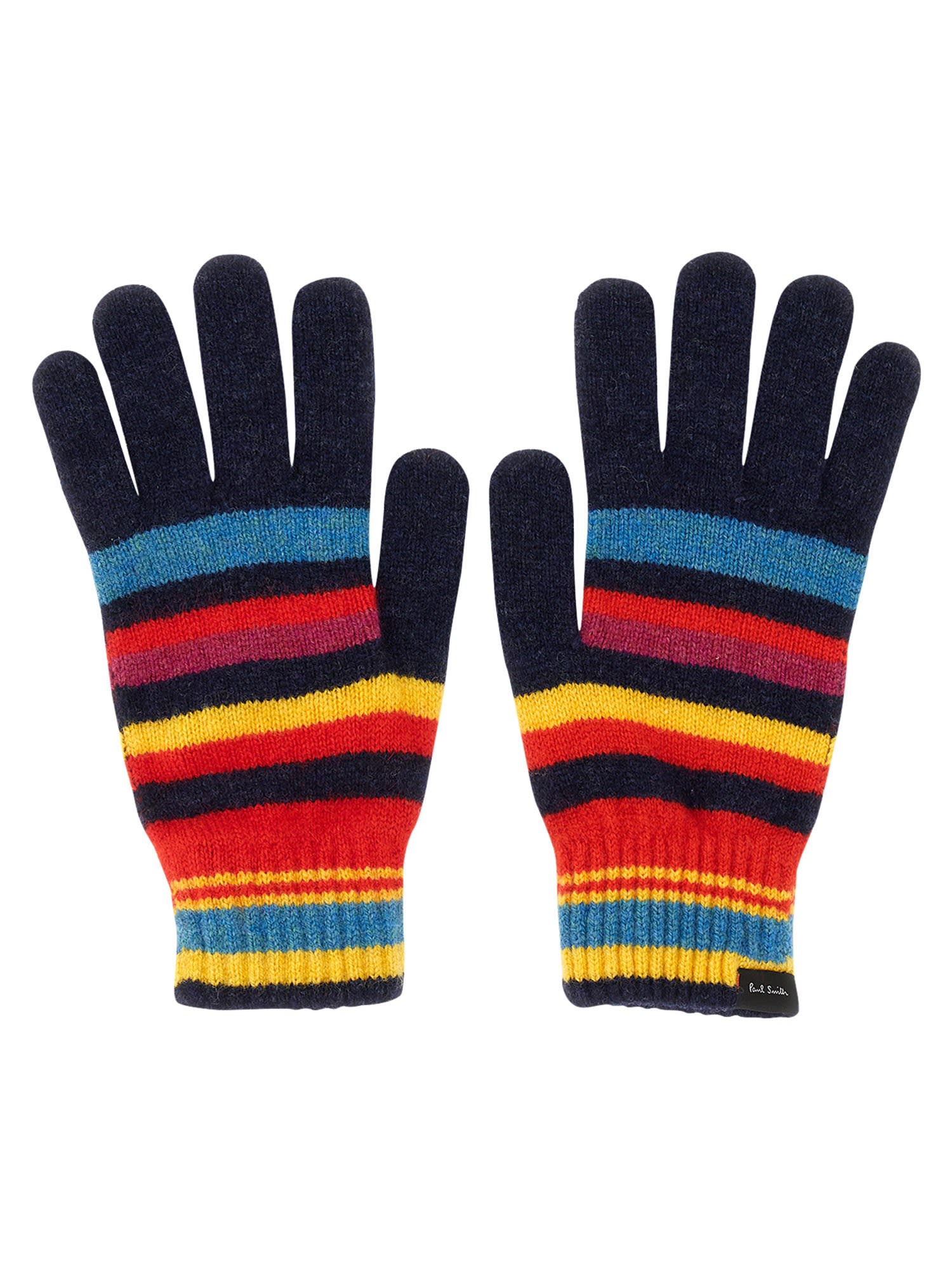 Paul Smith Multicolor Swirl Gloves
