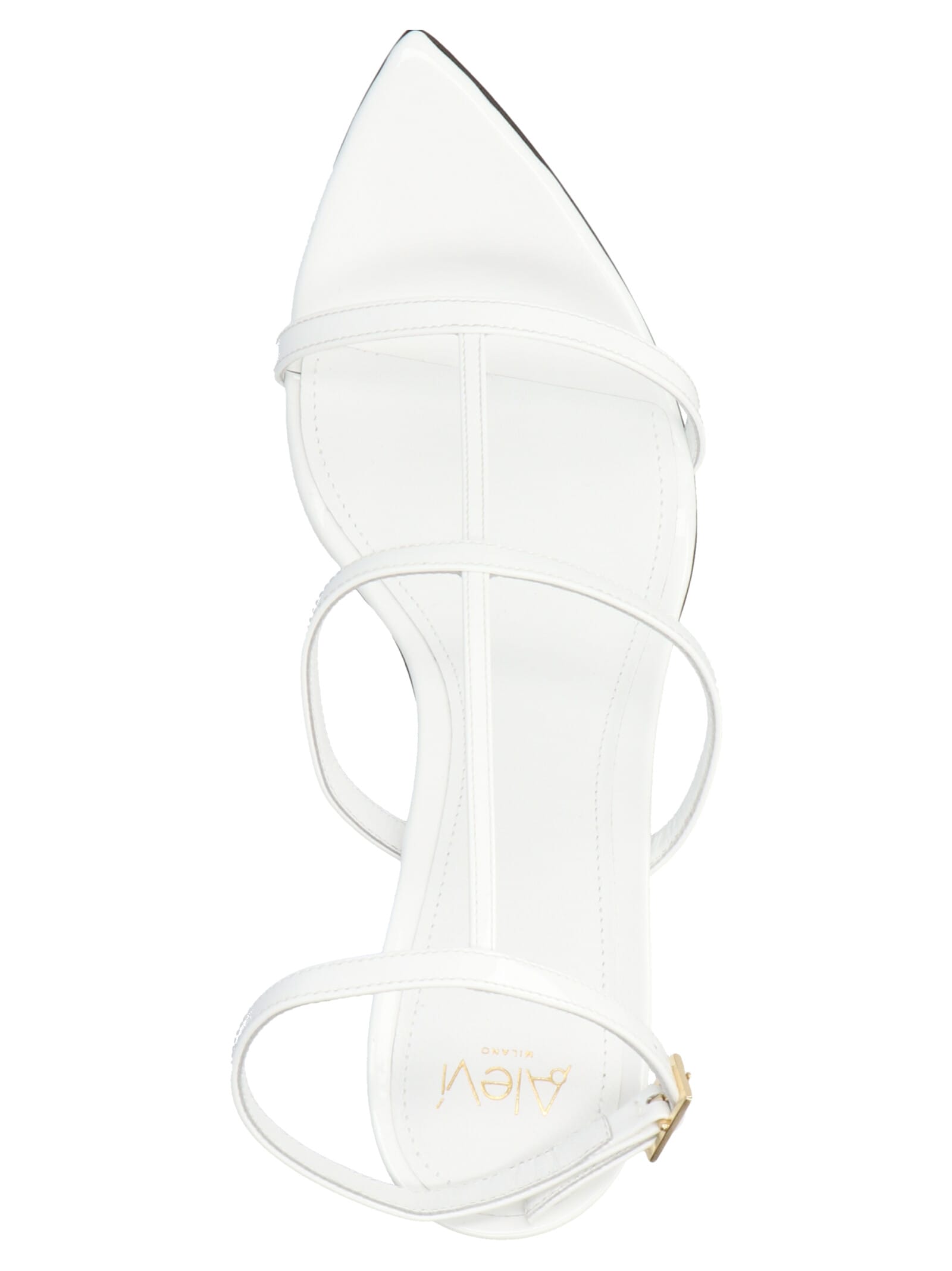 Shop Alevì Kay Sandals In White