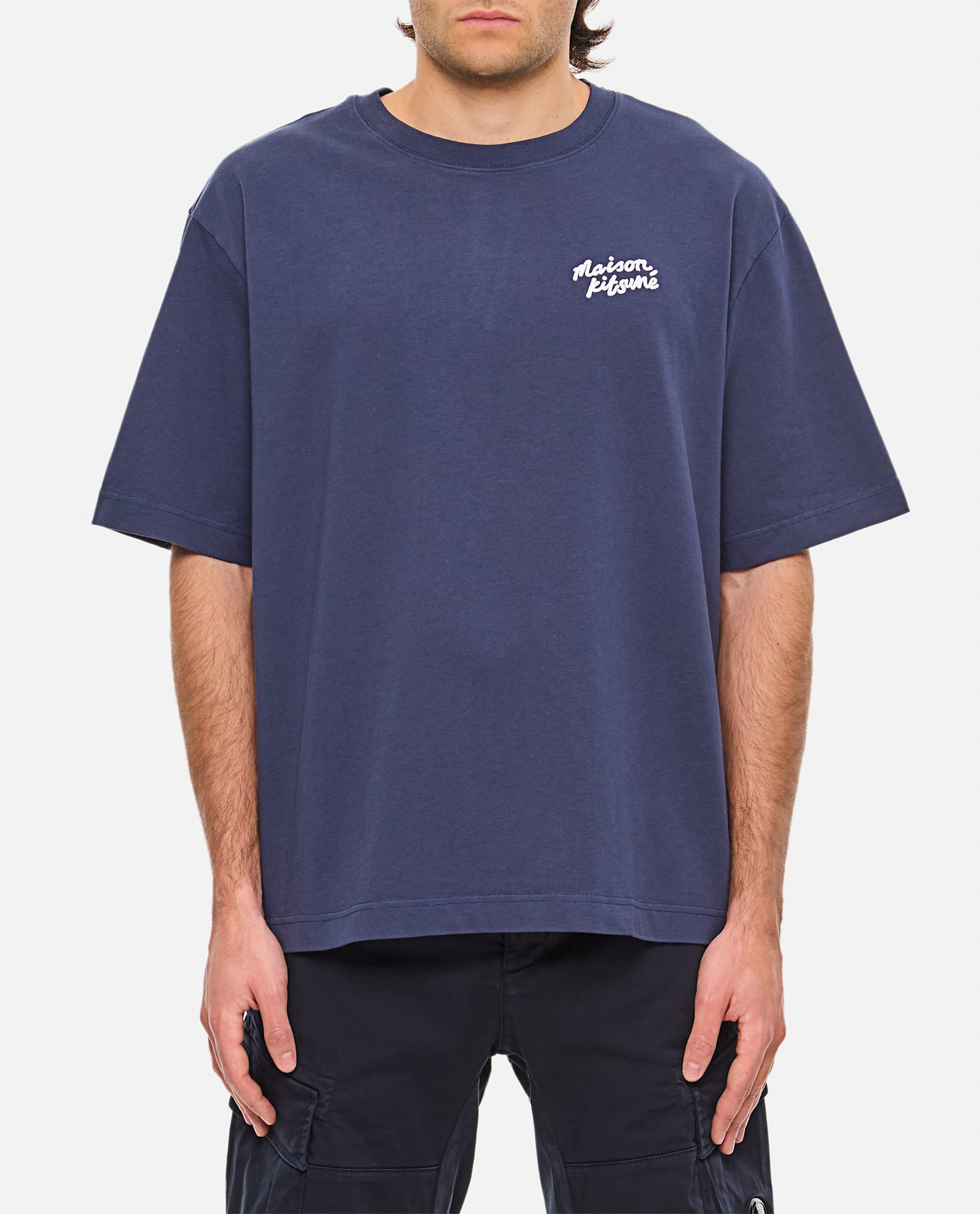 Maison Kitsuné Maison Kitsune Handwriting Embroidery Oversize Tee