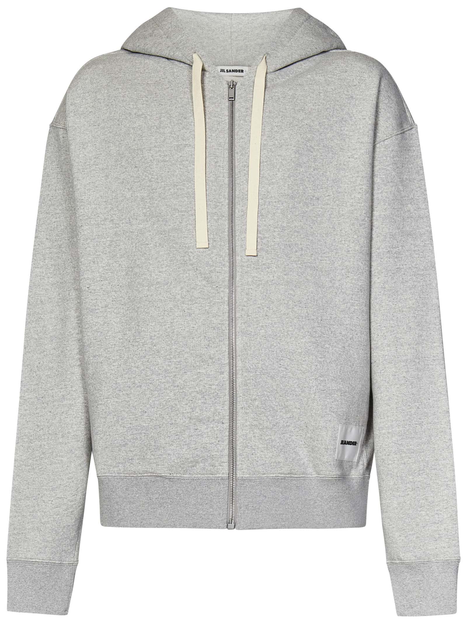 Shop Jil Sander Sweatshirt In Grey